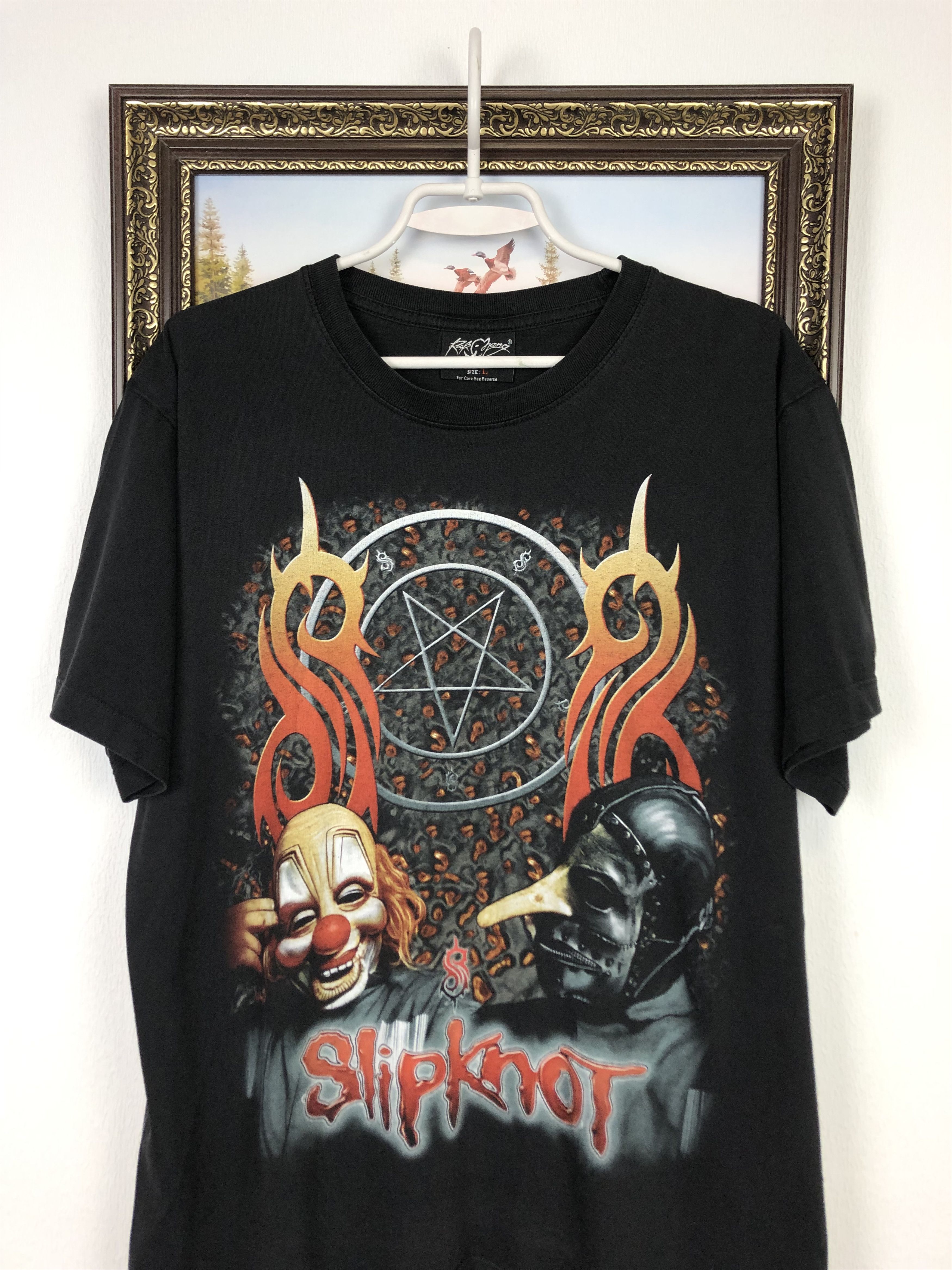 Band Tees Vintage Slipknot Iowa Band Shirt Over Print Tee Mens Black Size US M / EU 48-50 / 2 - 2 Thumbnail