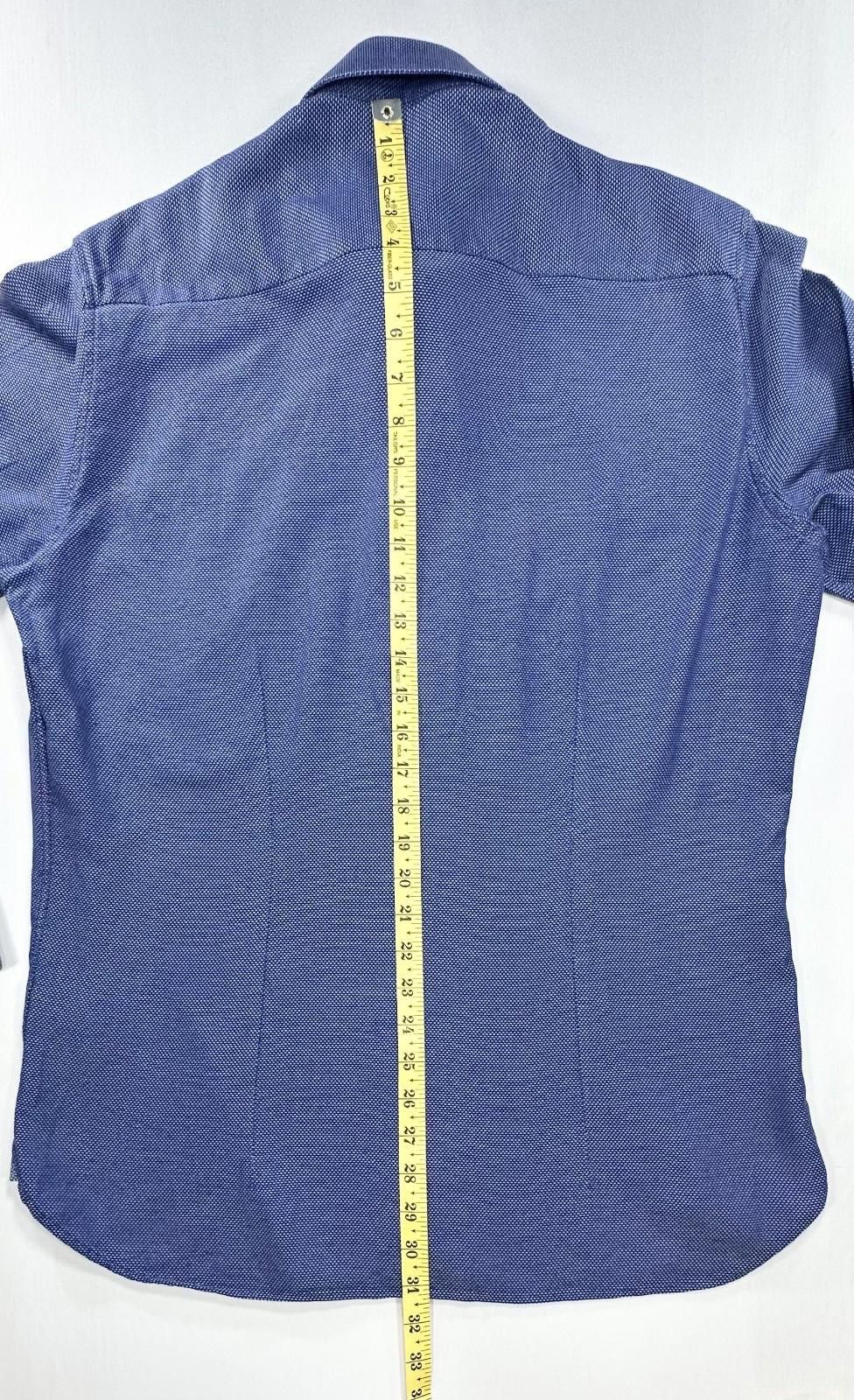 Ted Baker Ted Baker Endurance Cotton Button Down Blue Men L 16.5/32-33 Size 42R - 3 Thumbnail