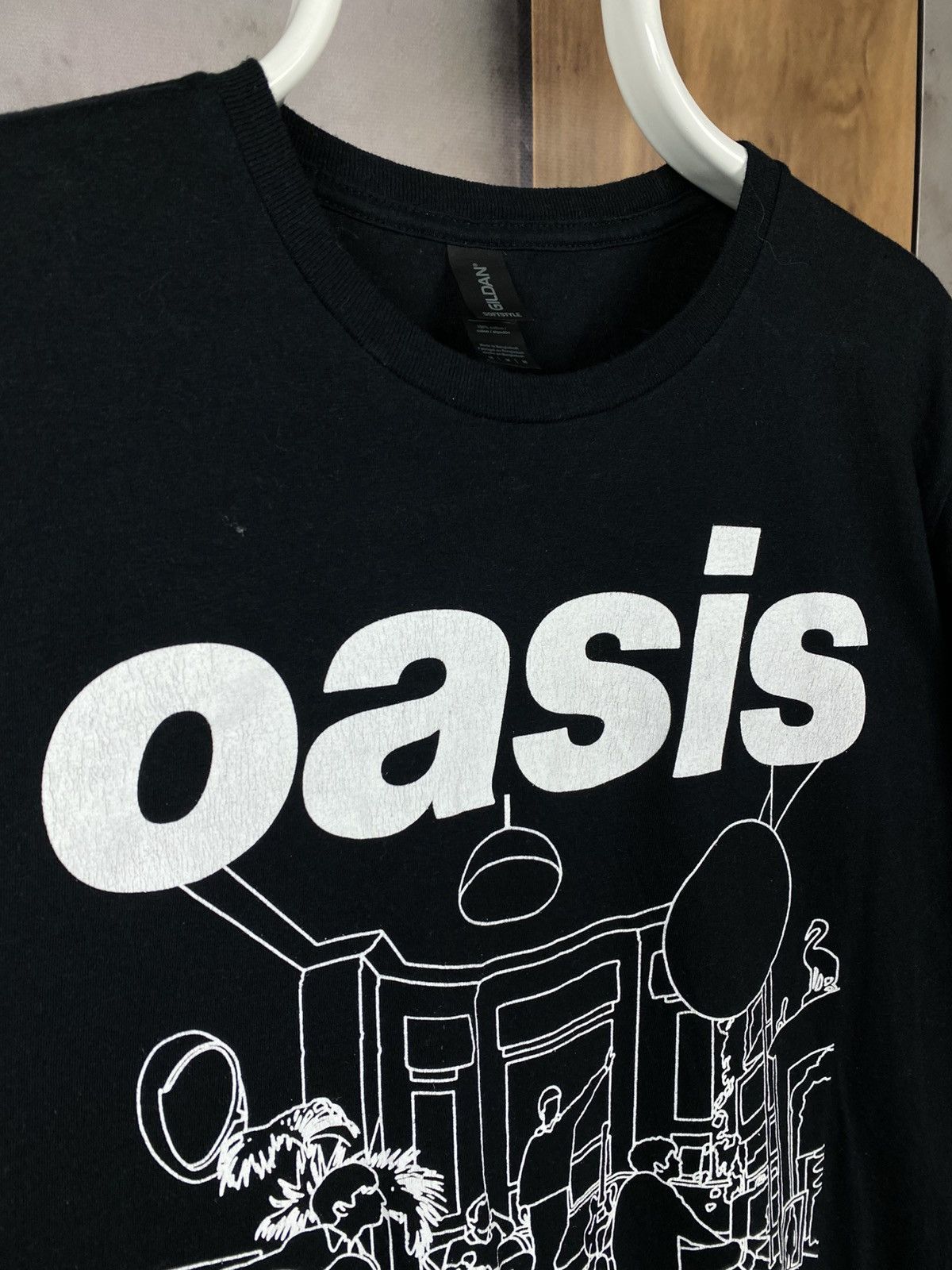Band Tees 🎸T-Shirt Oasis Oasis Definitely Maybe Line Drawing Pop Tee🎸 Size US M / EU 48-50 / 2 - 3 Thumbnail