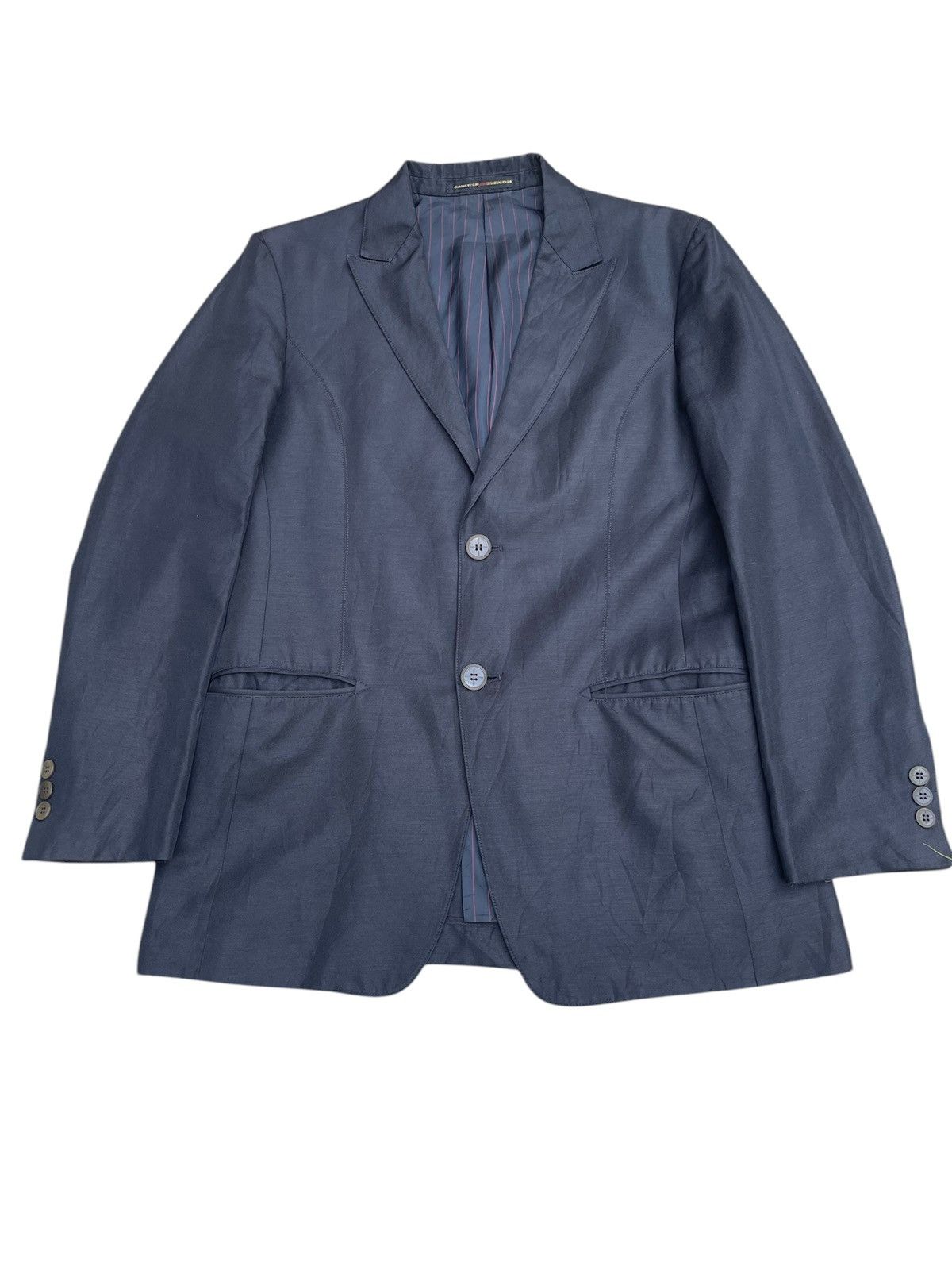 Jean Paul Gaultier Gaultier Paul Gaultier Homme Pinstripe-Lined Blazer Jacket Size US S / EU 44-46 / 1 - 2 Thumbnail
