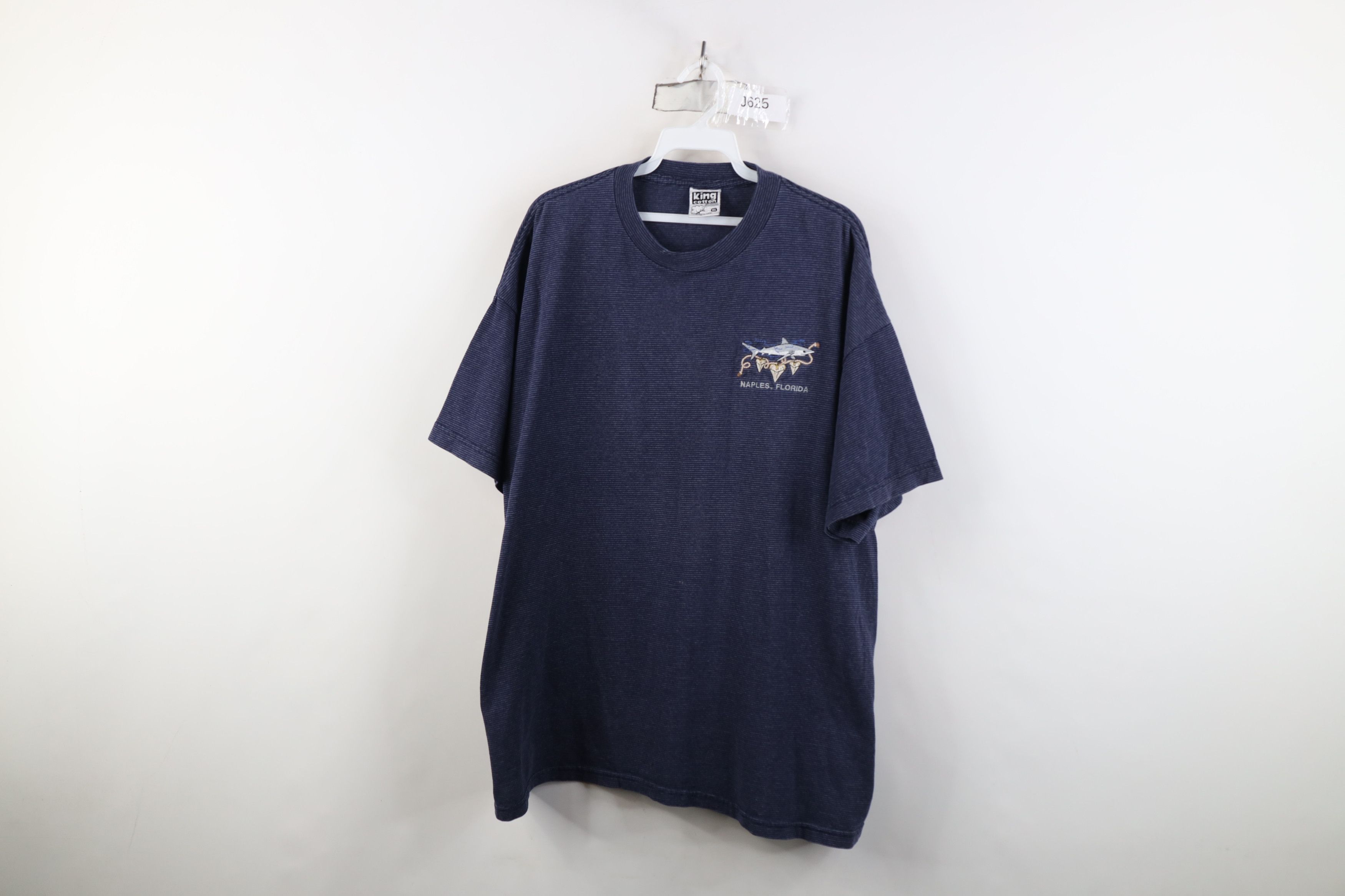 Vintage Vintage 90s Streetwear Florida Shark Tooth T-Shirt USA Size US XL / EU 56 / 4 - 1 Thumbnail
