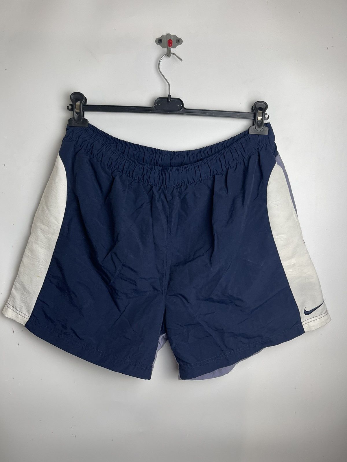 Nike × Vintage Vintage Nike Nylon Shorts Size L-XL Y2K Swoosh Size US 35 - 1 Thumbnail