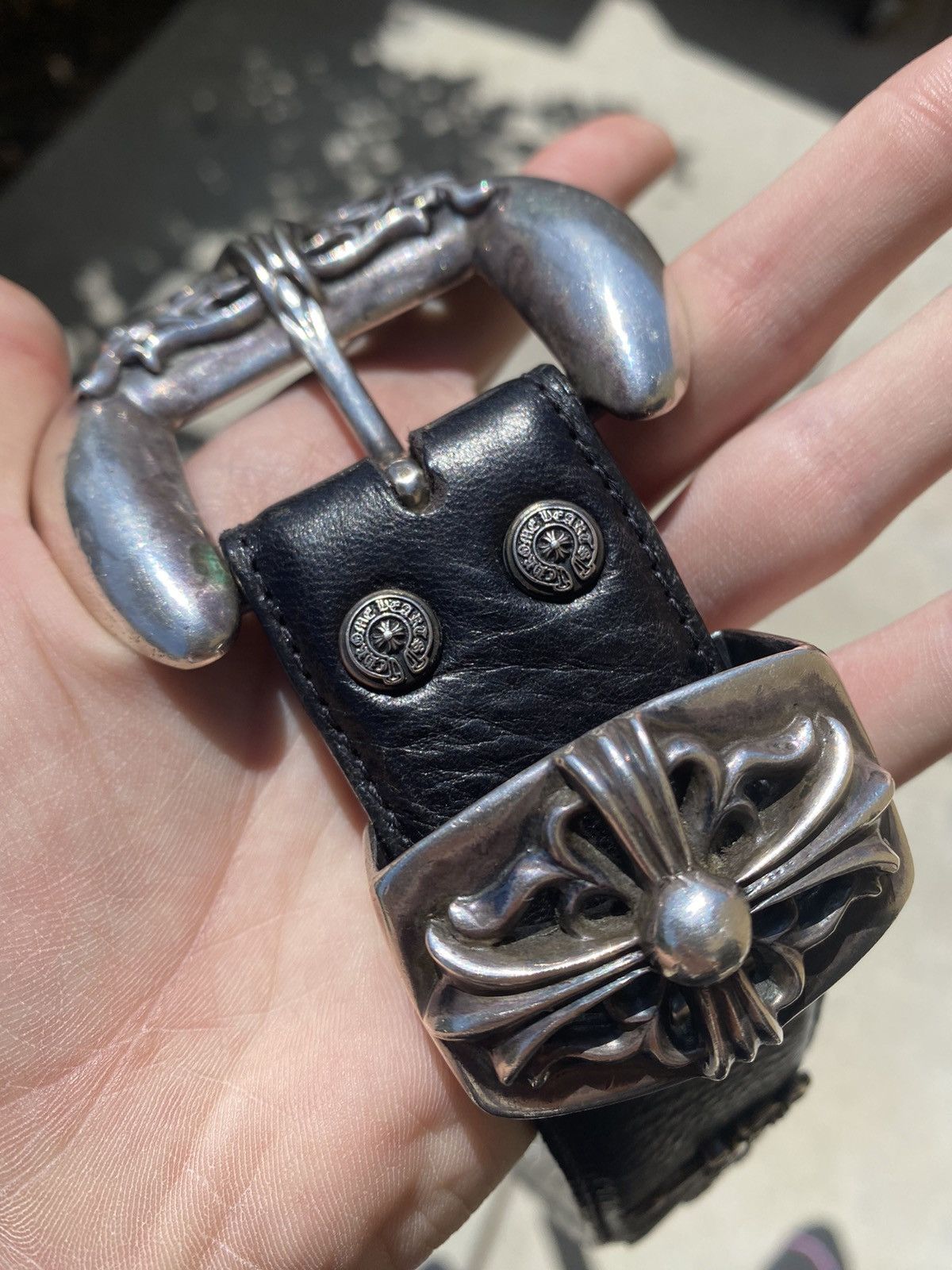 Chrome Hearts Chrome Hearts Dagger Strap Western 3-Piece Belt Size 32 - 7 Thumbnail