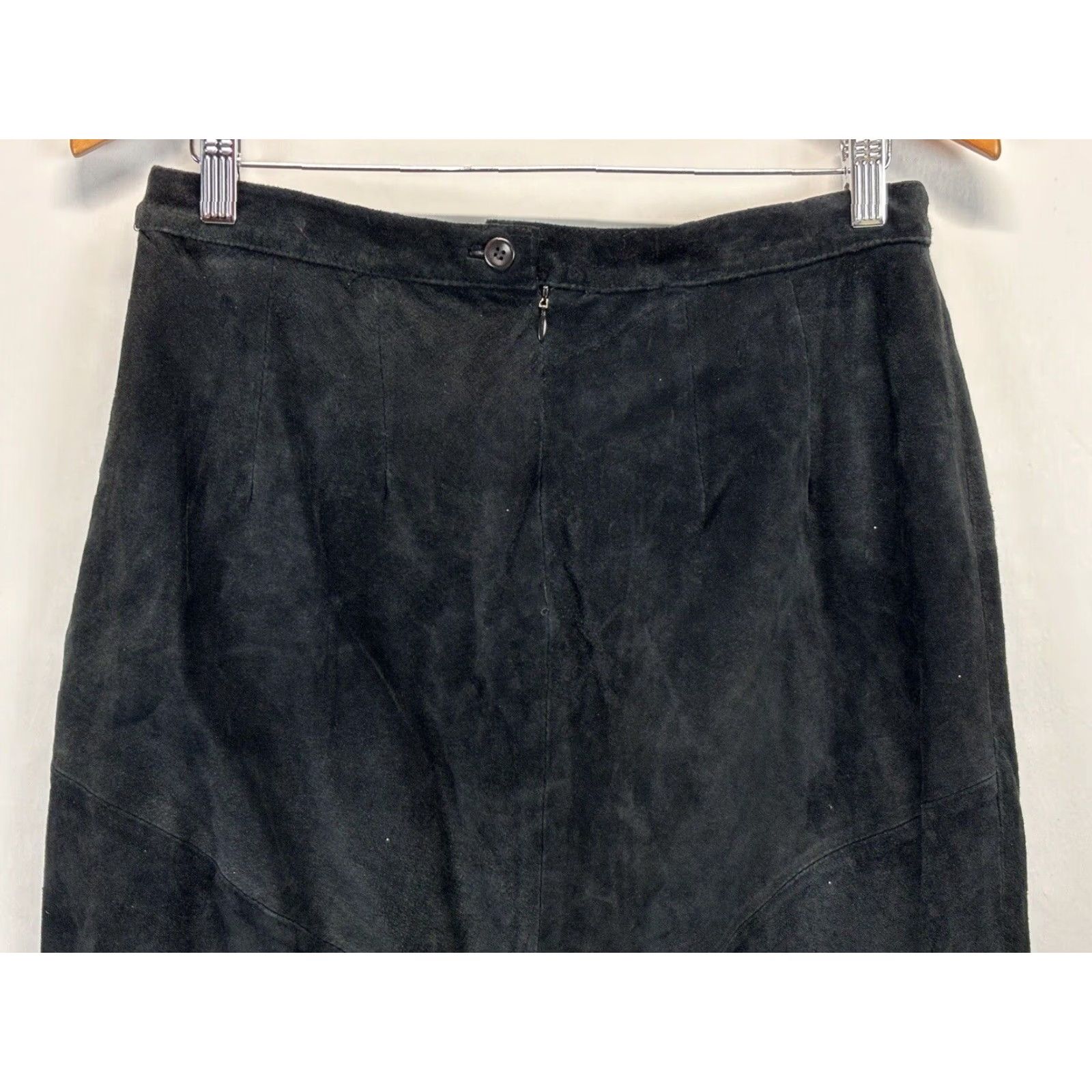 Vintage VINTAGE Rafaella Leather Maxi Skirt Women's Size 12 Black Western Cowgirl Slit Size 34" / US 12 / IT 48 - 4 Thumbnail