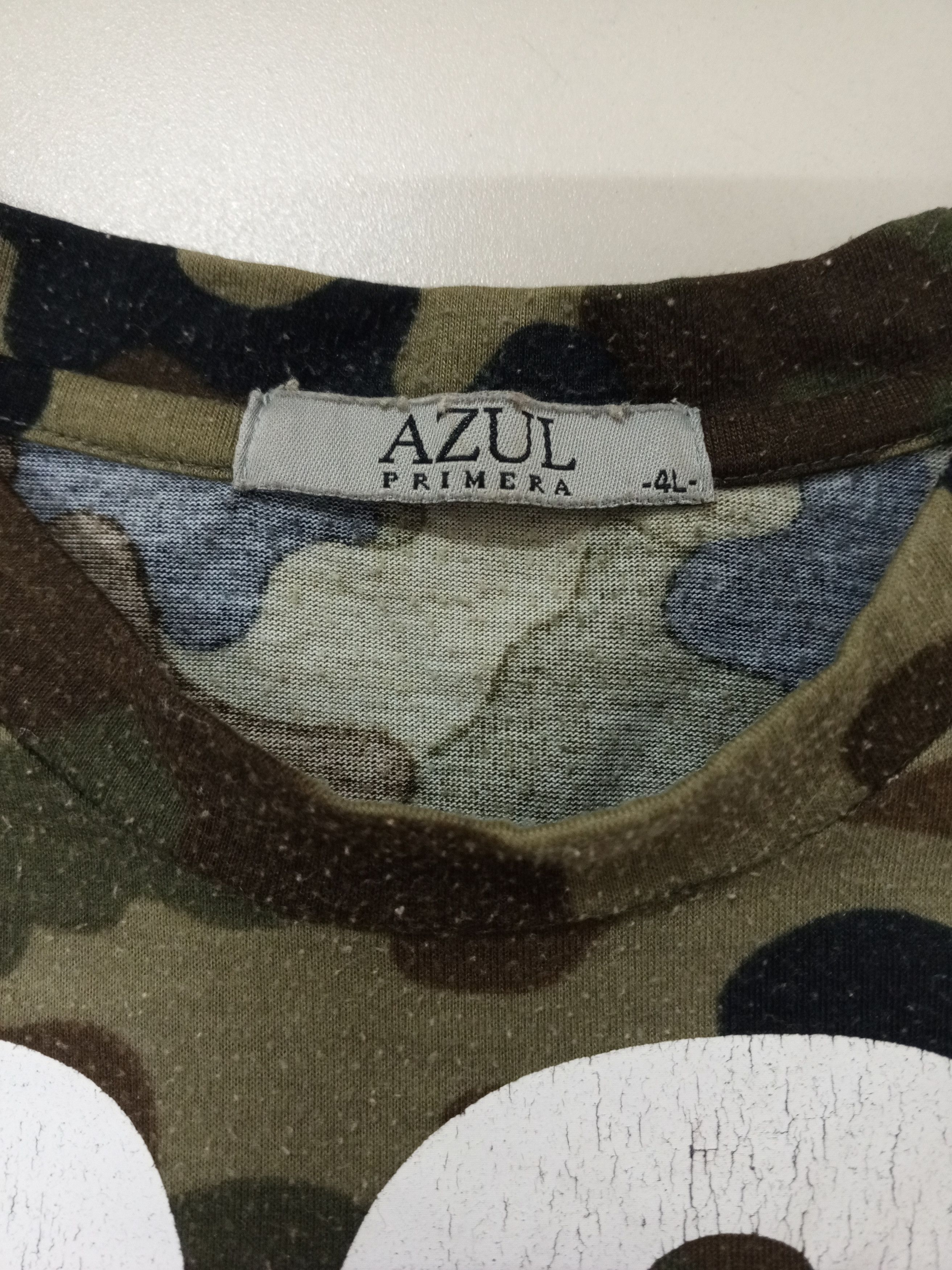 Designer × Japanese Brand Azul Primera Camo Style Shirt 4L Size US XL / EU 56 / 4 - 4 Thumbnail