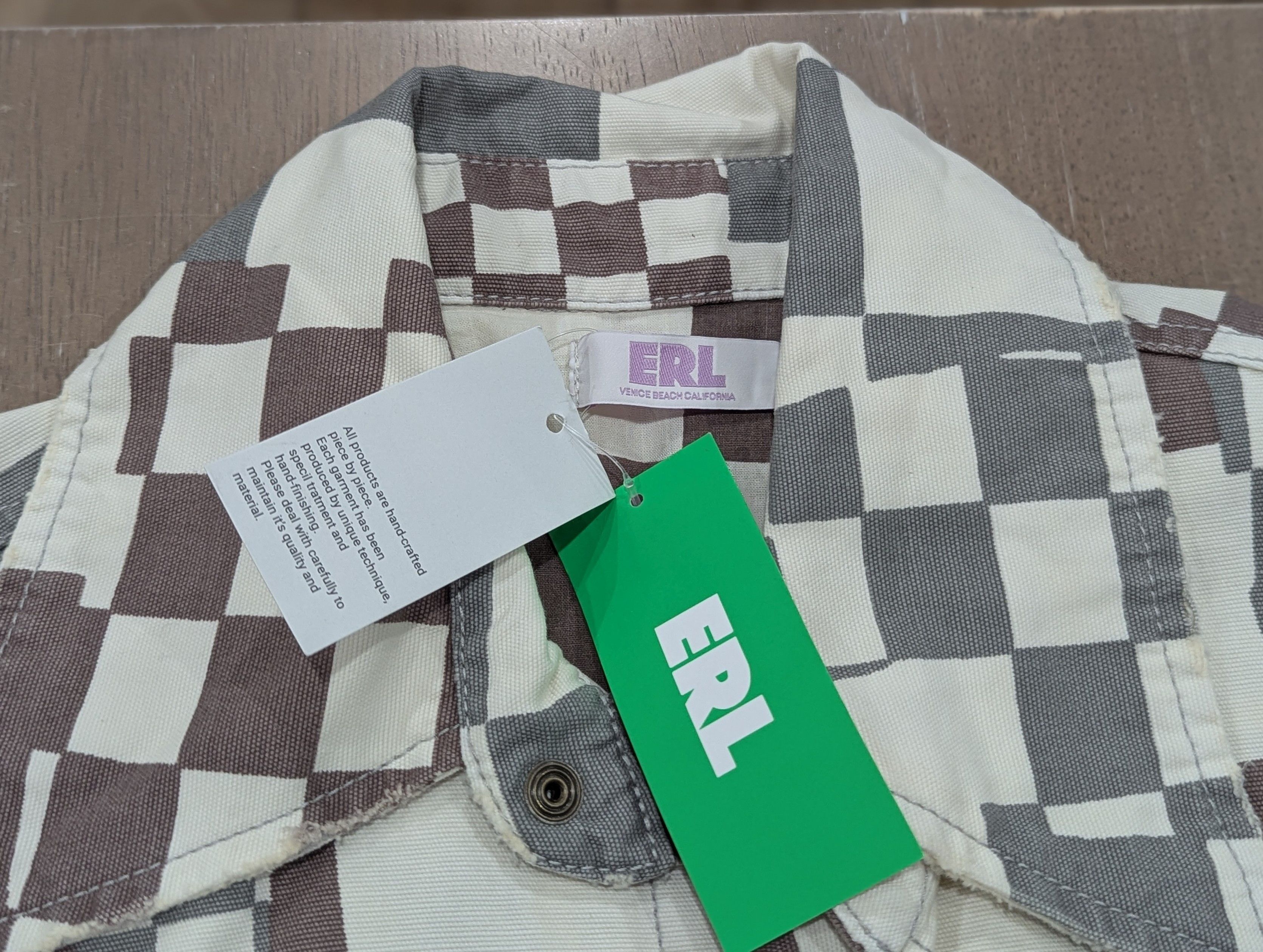ERL ERL Checkered Cotton Canvas Jacket Multi Large Size US L / EU 52-54 / 3 - 2 Thumbnail
