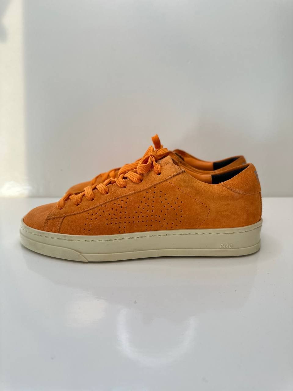 P448 P448 Jack Suede Orange Low Top Sneakers & Trainers US 6.5 Size US 6.5 / IT 36.5 - 2 Thumbnail
