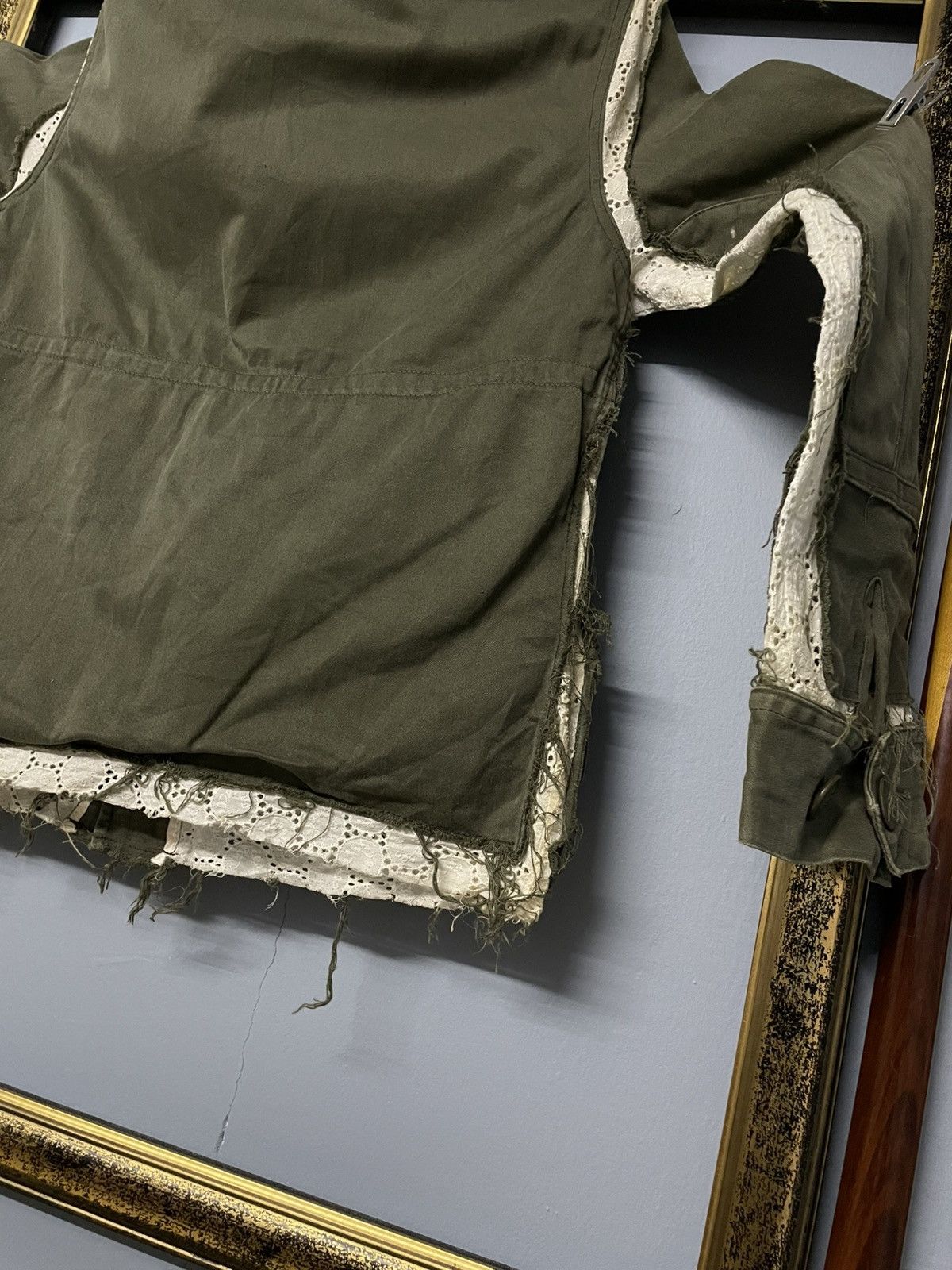 Vintage Vintage 60s Distressed Army Layered Classic Cut Jacket Style Size US XS / EU 42 / 0 - 10 Thumbnail