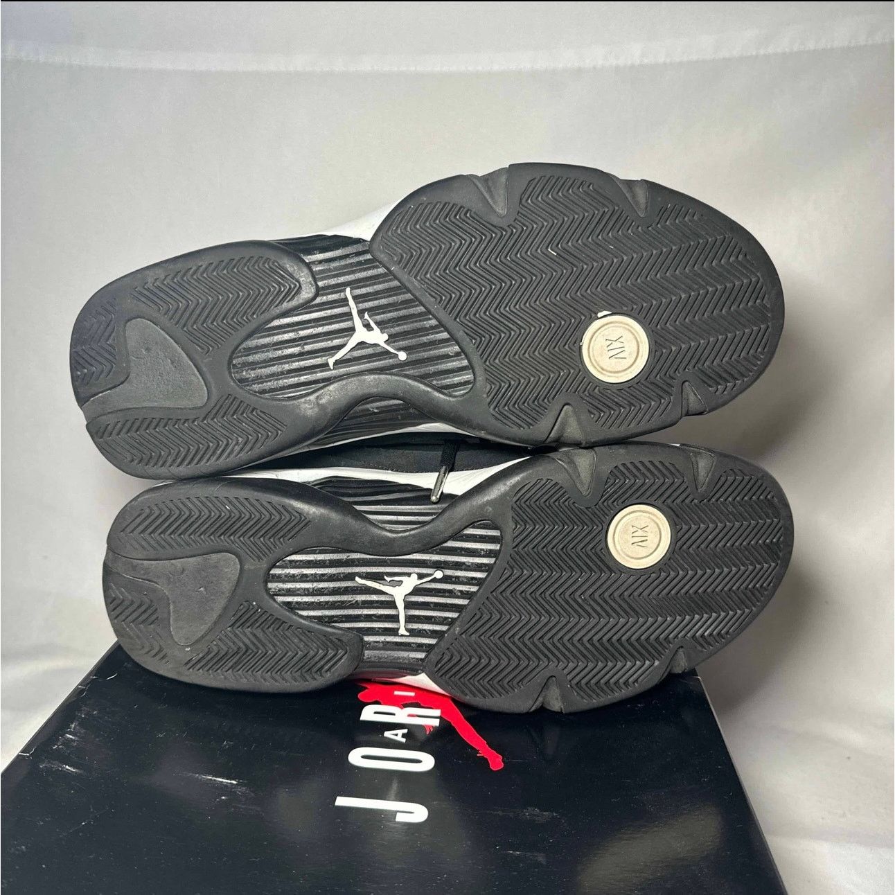 Jordan Brand × Nike Size 12 - Nike Air Jordan 14 Retro Black White Men's Shoes Size US 12 / EU 45 - 6 Thumbnail