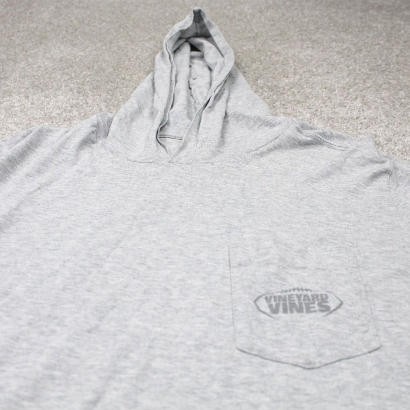 Vineyard Vines Vineyard Vines Hoodie Mens Small Gray Football Long Sleeve Pullover Hooded Sweatshirt Size US S / EU 44-46 / 1 - 5 Thumbnail