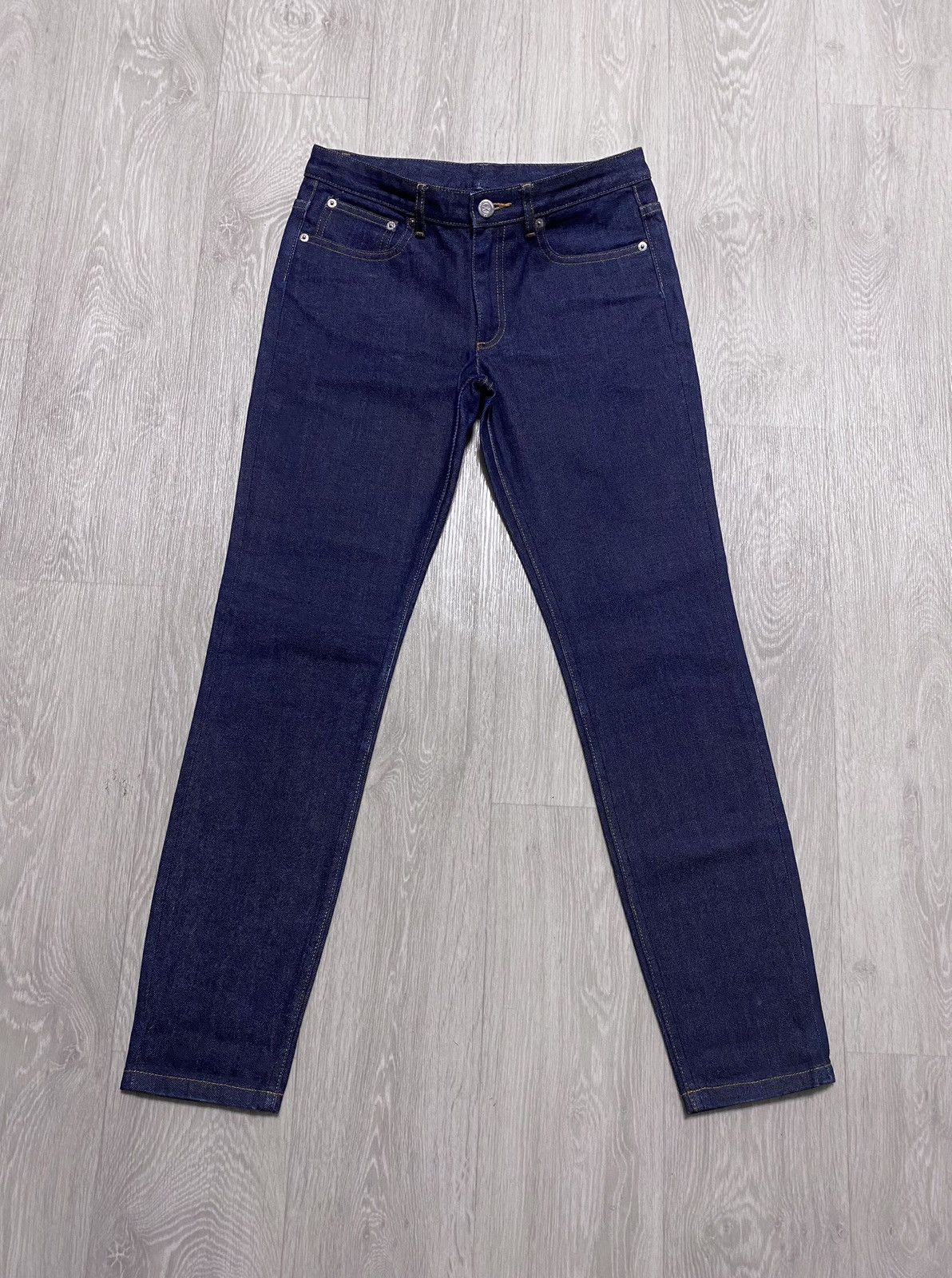 A.P.C. Womens A.P.C. APC Rue Madame Paris Slim Fit Navy Denim Jeans Size 28" / US 6 / IT 42 - 3 Thumbnail