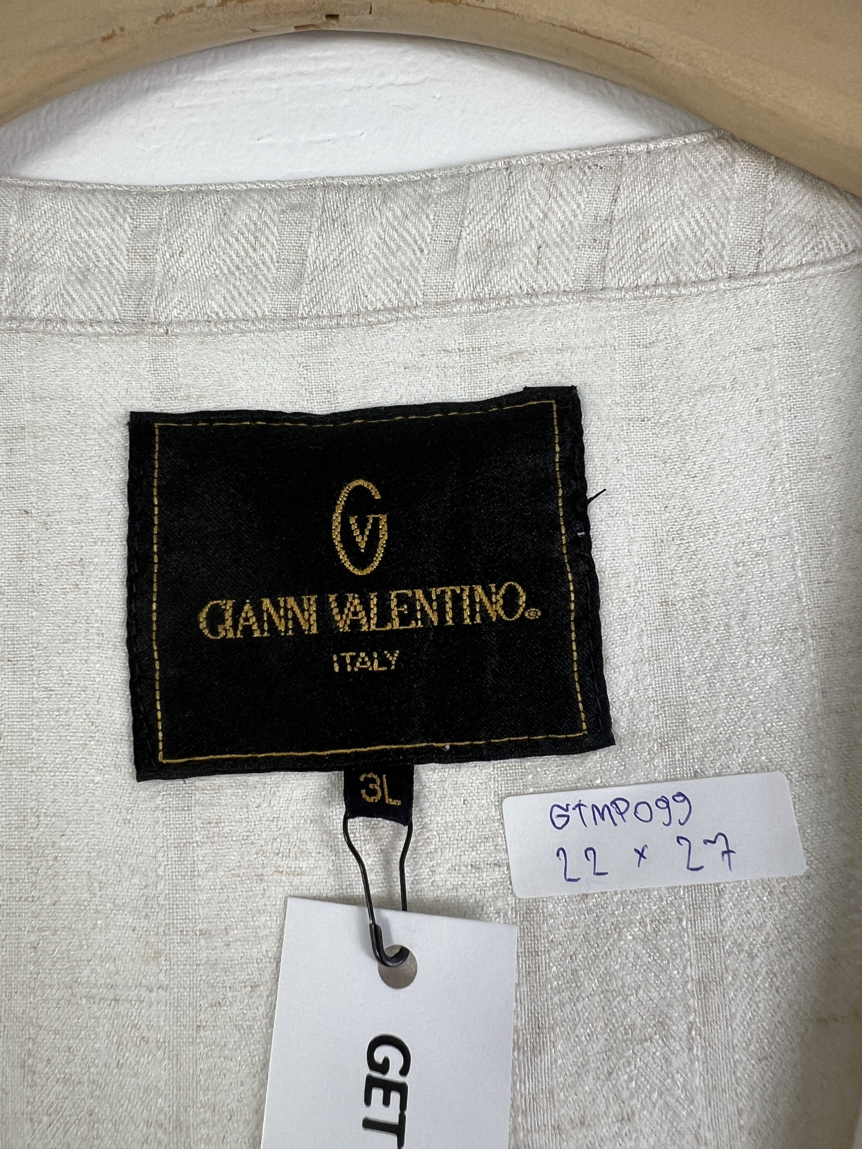 Gianni Valentino × Vintage Gianni Valentino Linen Tuxedo Vest (L) GTMP099 Size US L / EU 52-54 / 3 - 2 Thumbnail