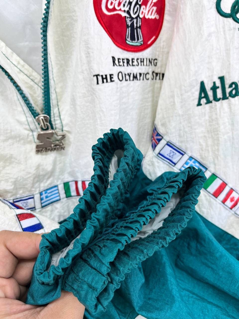 Starter Vintage Starter Olympic Games Hoodie Half Zipper Anorak Size US L / EU 52-54 / 3 - 11 Thumbnail
