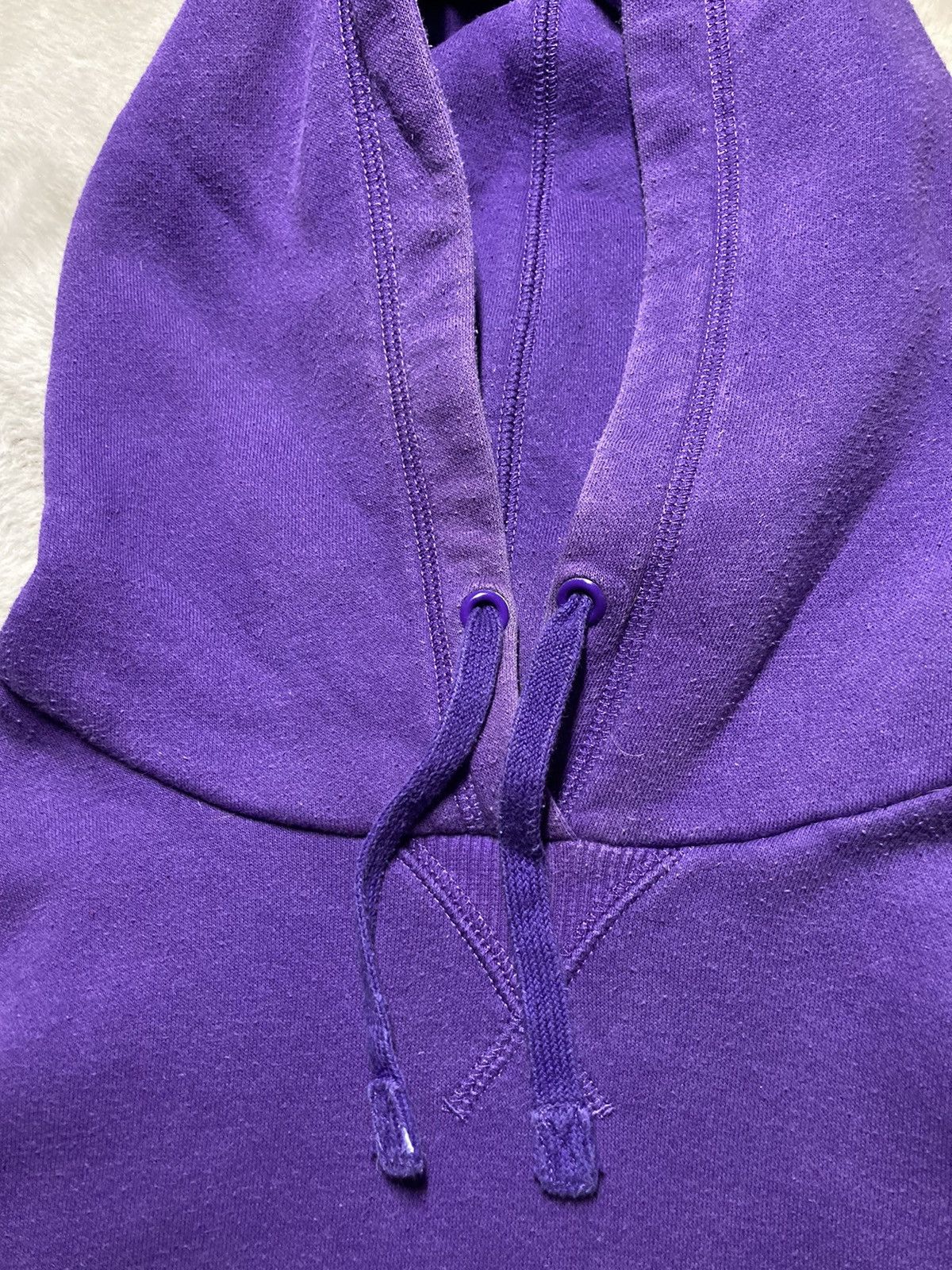 Nike × Vintage Vintage Nike Purple Corner Swoosh Hoodie Mini Logo Sun Faded Size US S / EU 44-46 / 1 - 6 Thumbnail