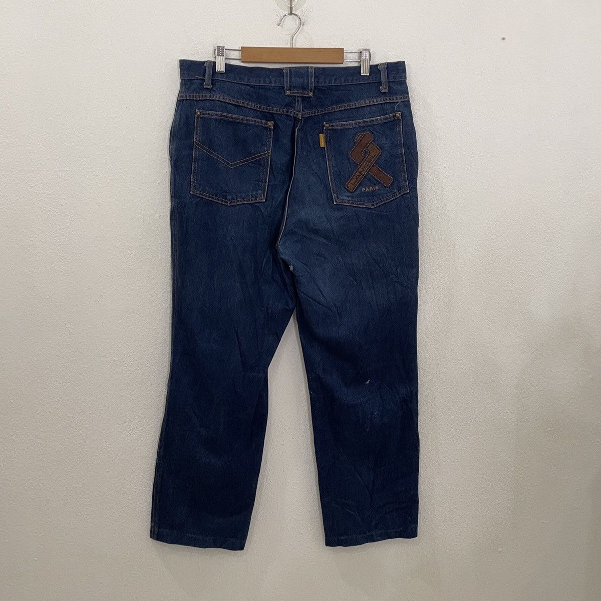 Lancel Vintage Lancel Spellout Logo Denim Jeans Size US 35 - 1 Thumbnail