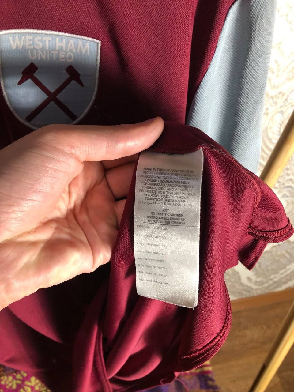 Umbro VINTAGE UMBRO FC WEST HAM UNITED ENGLAND SOCCER JERSEY RETRO Size US XXL / EU 58 / 5 - 5 Thumbnail