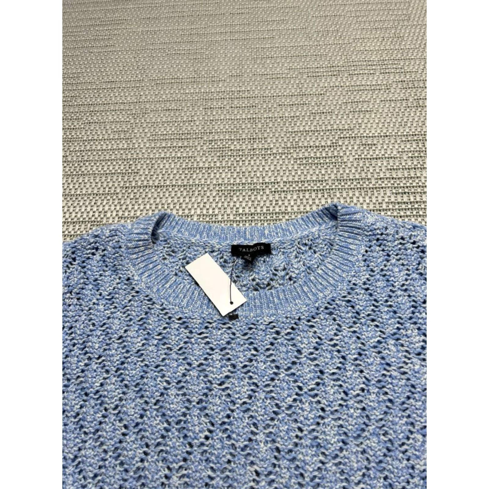 Talbots Talbots Mens Sweater Small Blue Cotton Blend Knit Pullover New Size US S / EU 44-46 / 1 - 2 Thumbnail