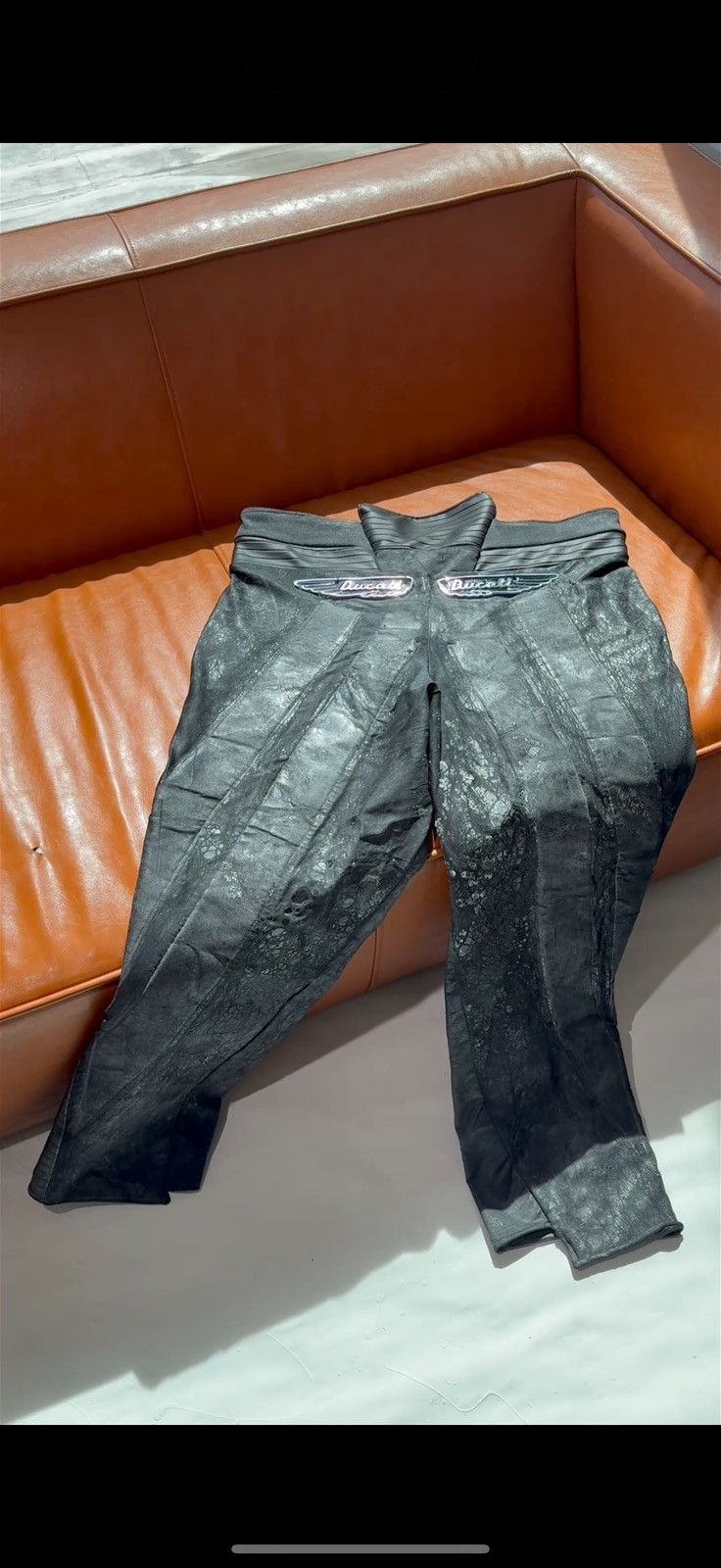 Vintage Vintage Ducati Nylon Wax Biker Pants Size US 34 / EU 50 - 5 Thumbnail