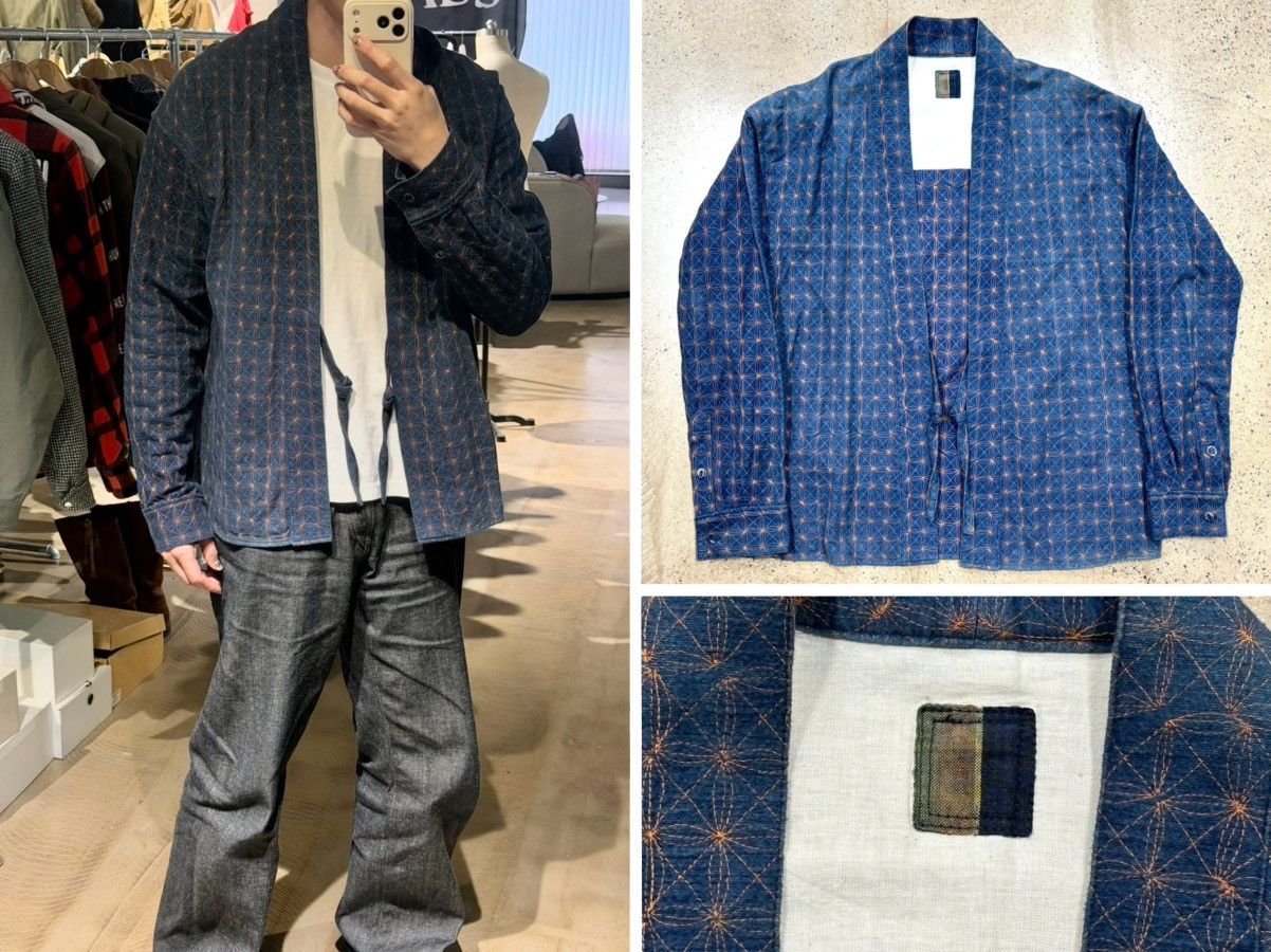 Visvim VISVIM ICT SASHIKO SANJURO KIMONO JKT，size 4 Size US XL / EU 56 / 4 - 1 Thumbnail
