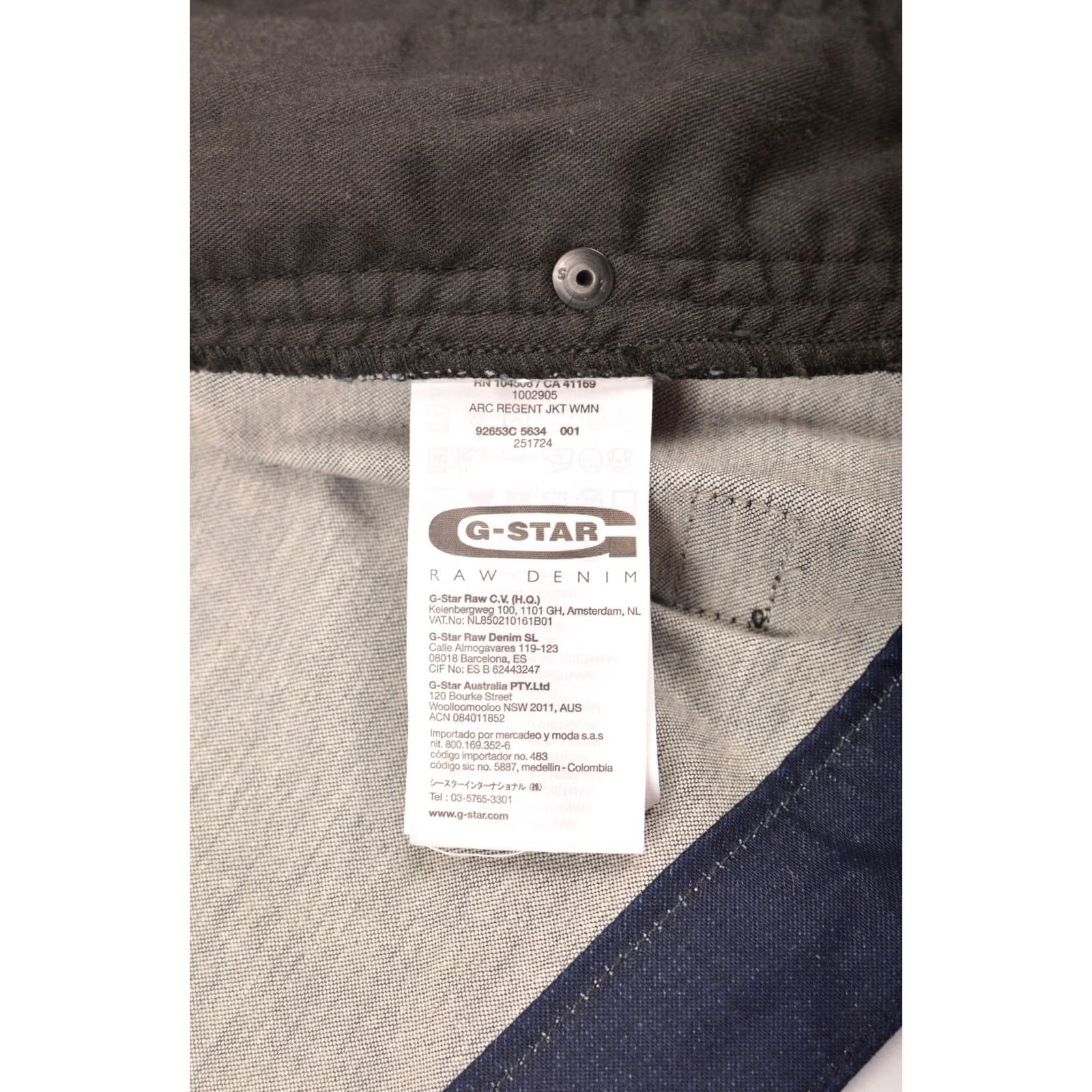 G-Star G-Star Raw Arc Regent Jkt Wmn Womens Denim Jacket Size M Blue Stars Basic Jacket Womens Mens Size M / US 6-8 / IT 42-44 - 5 Thumbnail