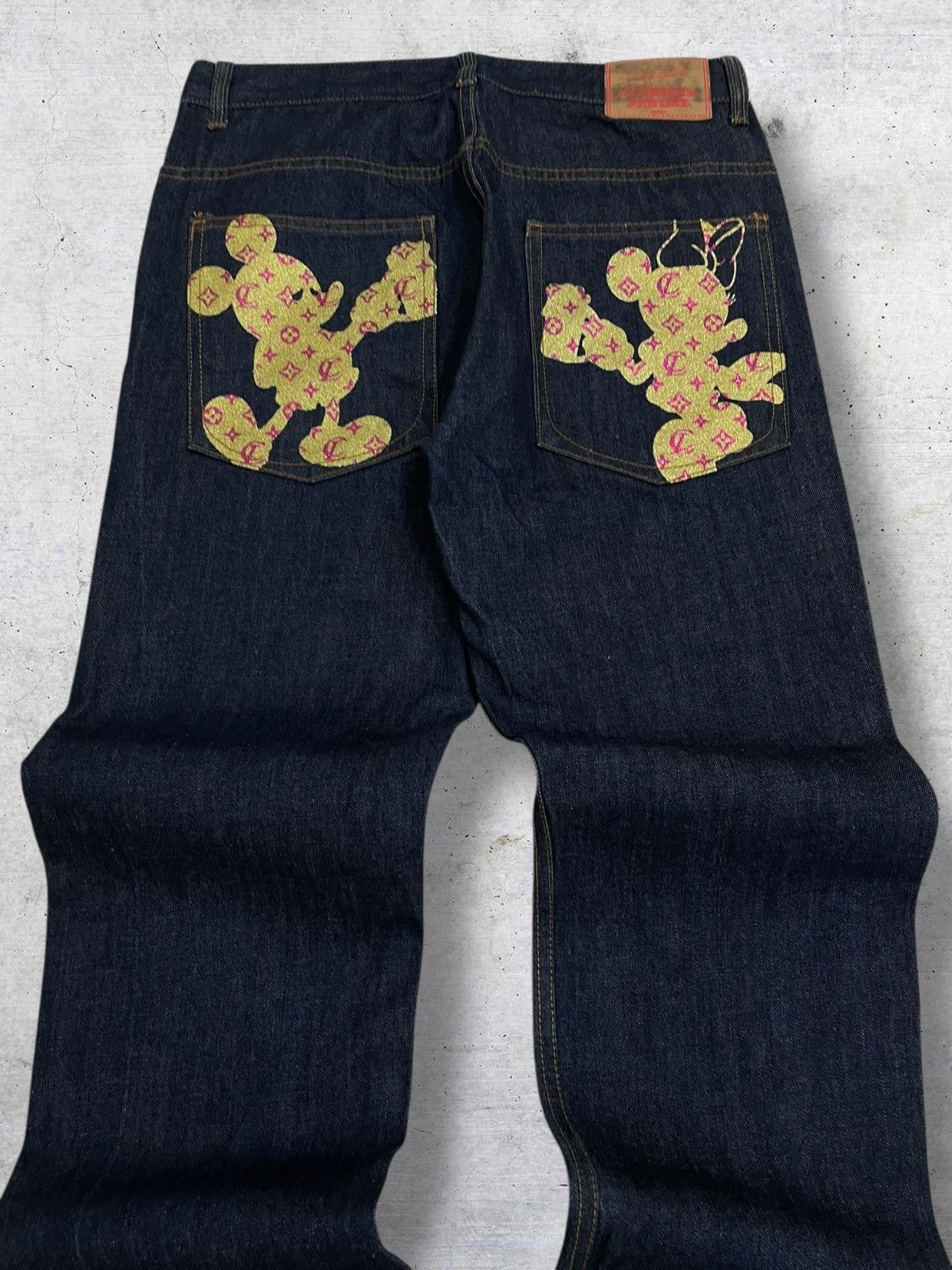 Hysteric Glamour VINTAGE LATE COMER OG JAPAN DESIGNER MICKEY EMBROIDERY DENIM Size US 32 / EU 48 - 4 Thumbnail
