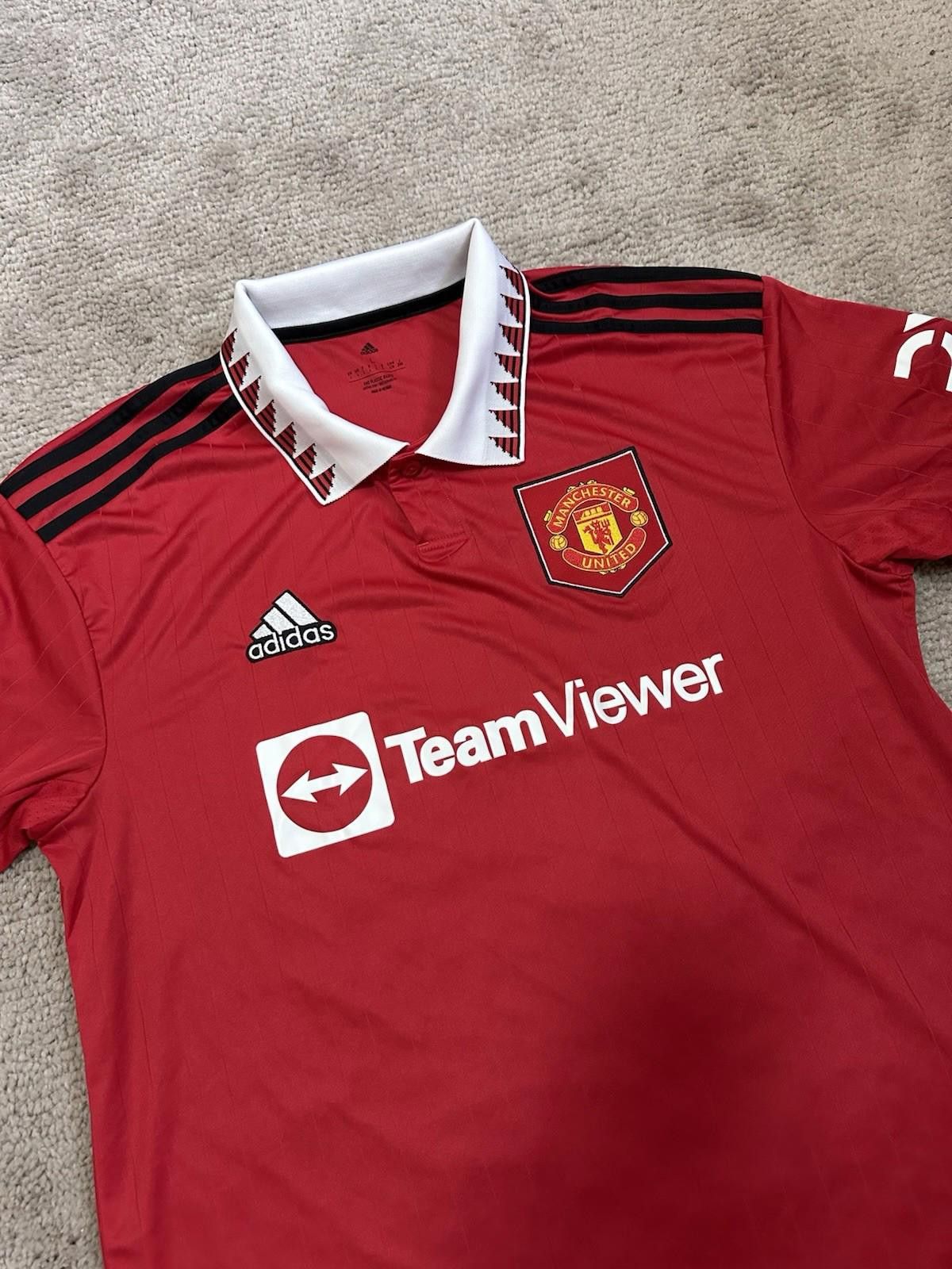 Adidas Manchester United 2022/23 Home Football Shirt Soccer Jersey Size US L / EU 52-54 / 3 - 3 Thumbnail