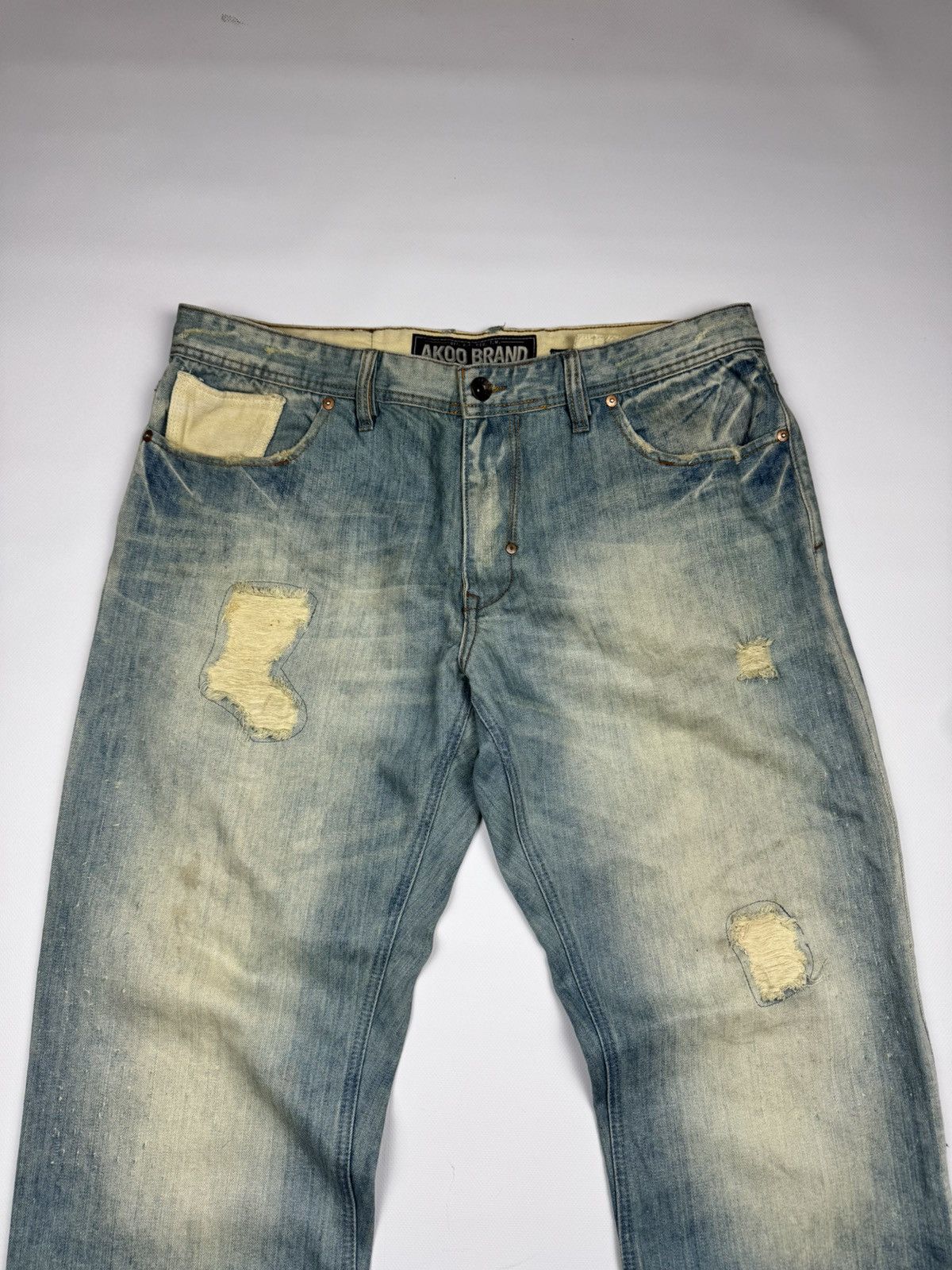 If Six Was Nine Vintage IfSixWasNine Style Distressed Fade Y2k Jeans Size US 38 / EU 54 - 7 Thumbnail