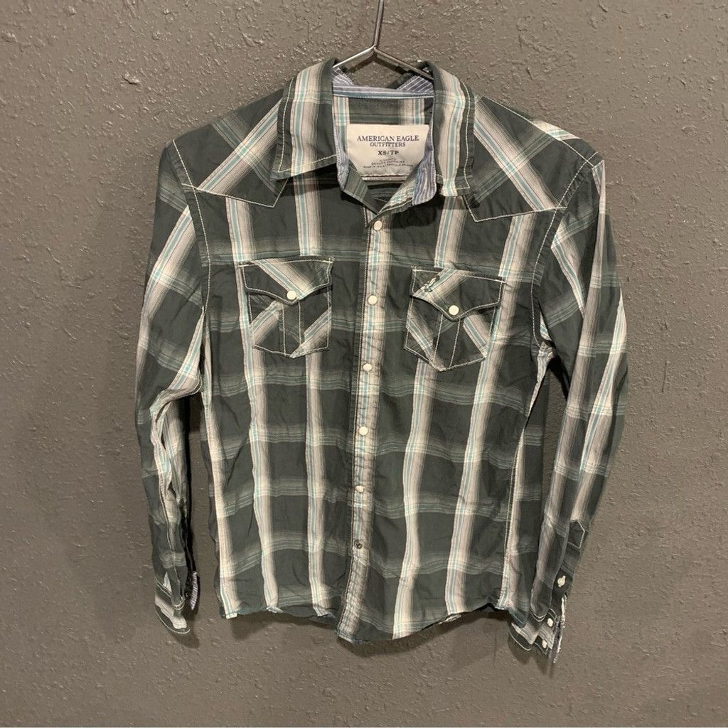 American Eagle Outfitters Men’s American Eagle Button Down Shirt Size US XS / EU 42 / 0 - 1 Thumbnail