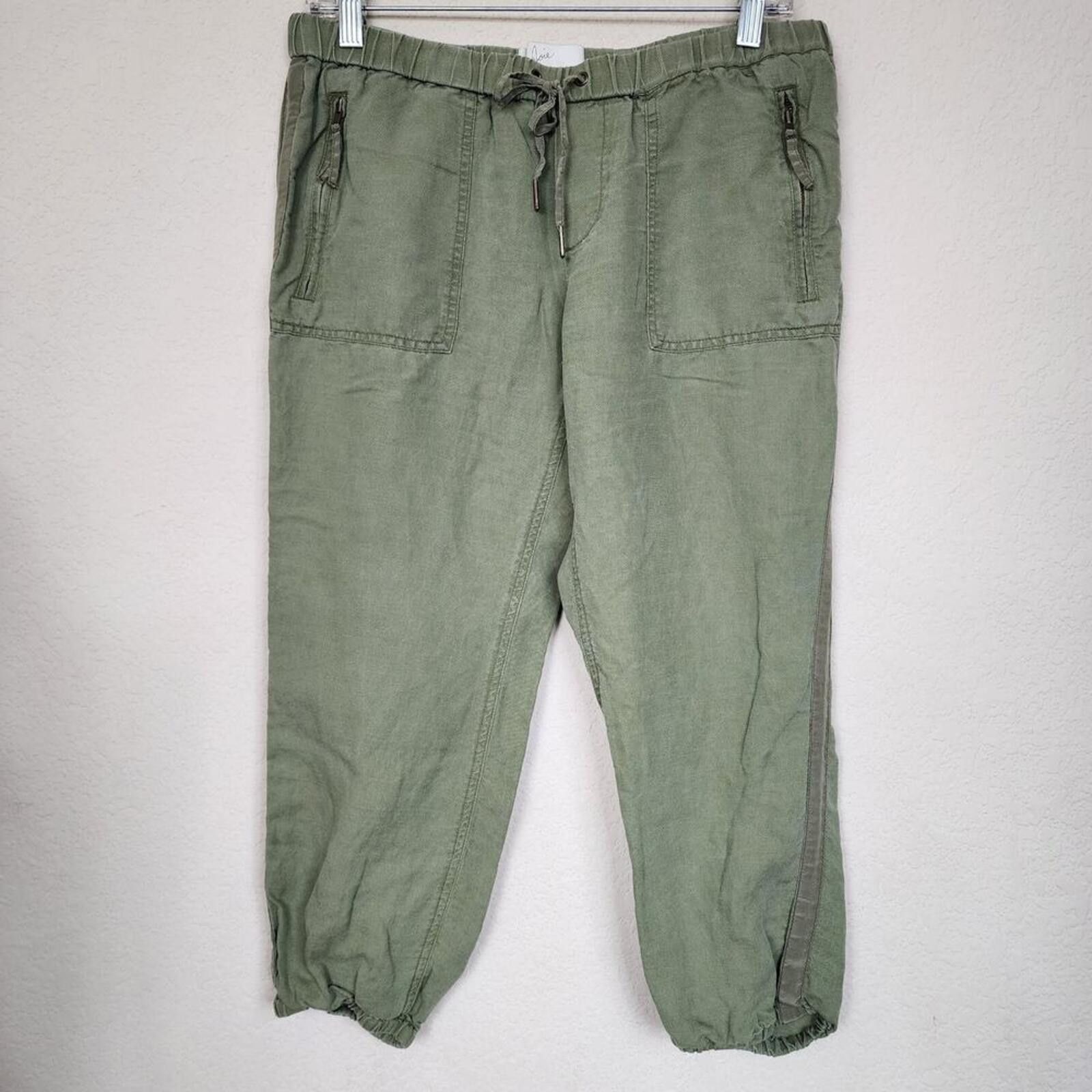 Jones New York Joie Small Green Boho Capri Pants Size 28" / US 6 / IT 42 - 1 Thumbnail