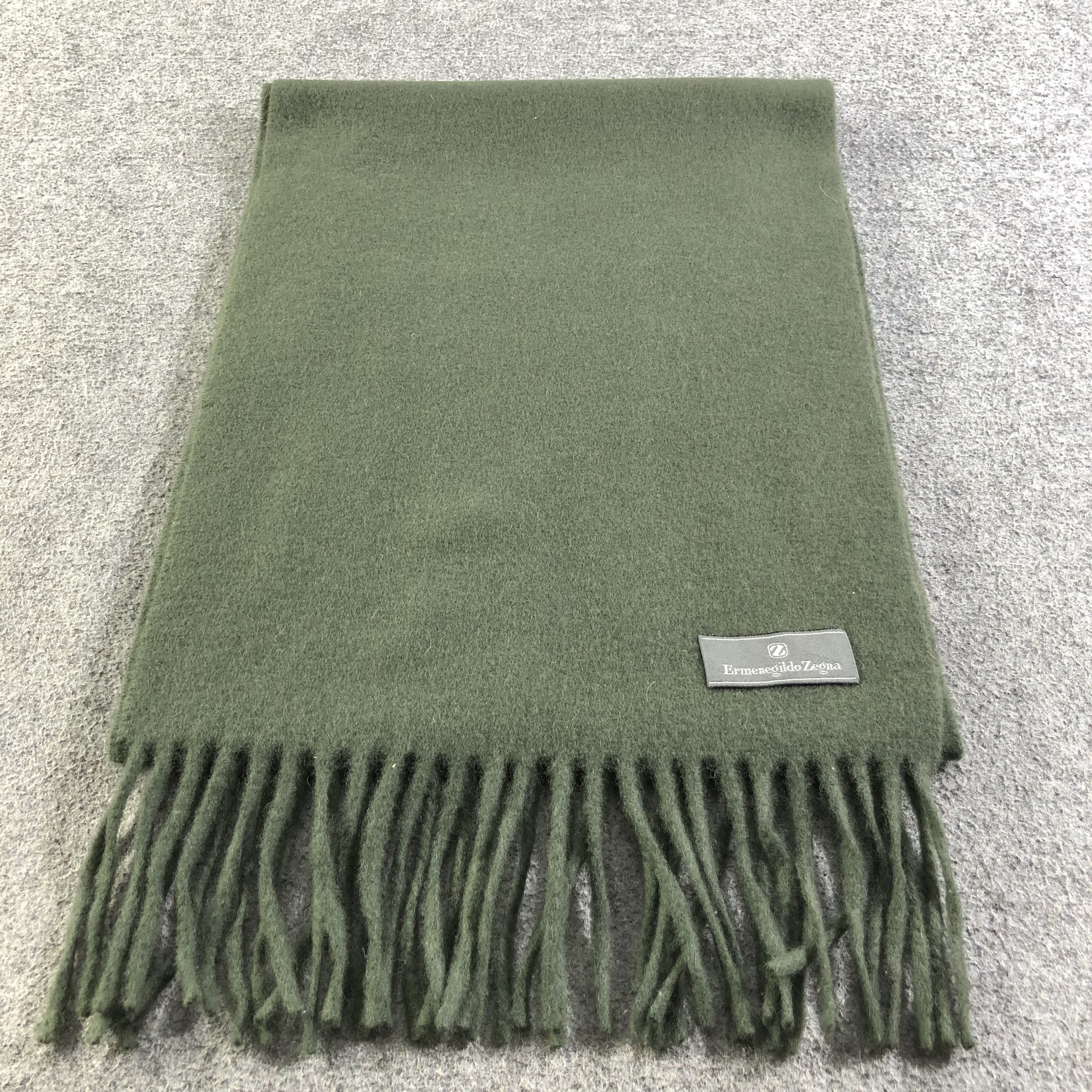 Ermenegildo Zegna Ermenegildo Zegna Plain Wool Scarf Muffler V1743 Size ONE SIZE - 2 Thumbnail