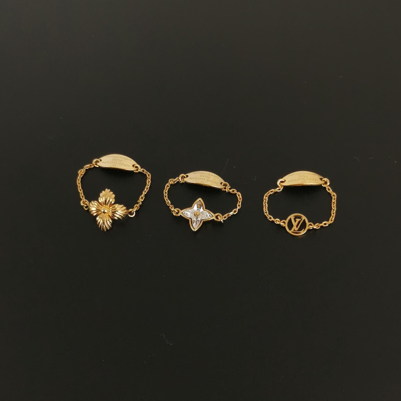 Louis Vuitton Louis Vuitton (LV) Blooming Crystal Monogram Floral Ring Se Size ONE SIZE - 6 Thumbnail