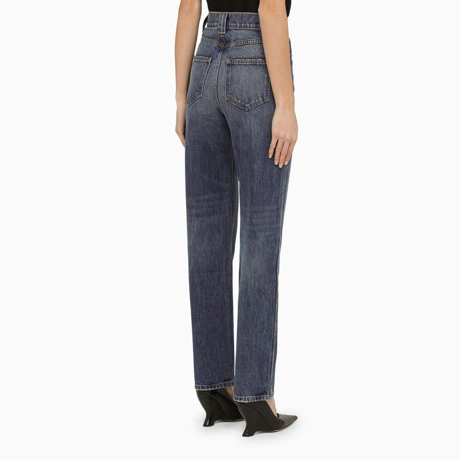 KHAITE o1d2blof0824 Regular Denim Jeans in Blue Size 26" / US 2 / IT 38 - 4 Thumbnail