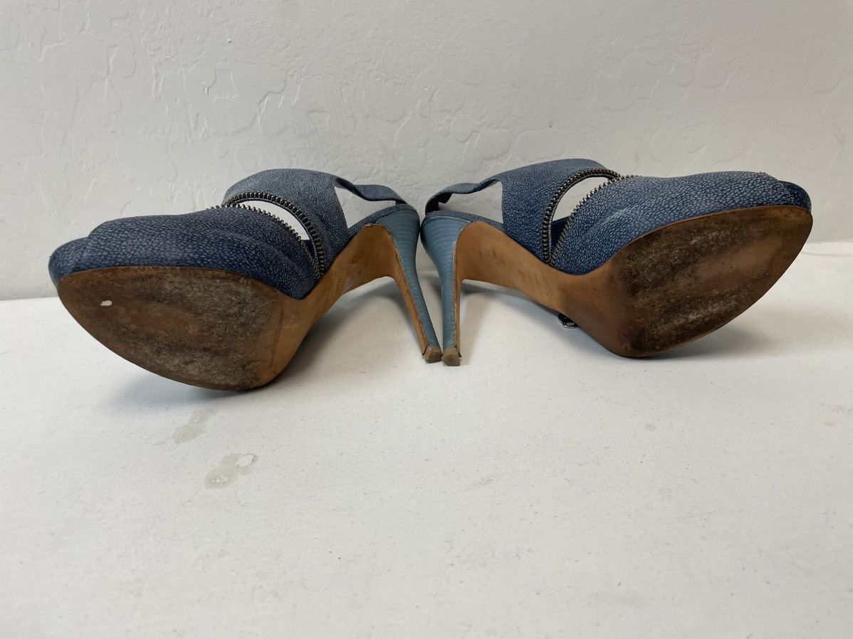 Alexander McQueen Zipper Peep Toe Slingbacks Size US 9.5 / IT 39.5 - 8 Thumbnail