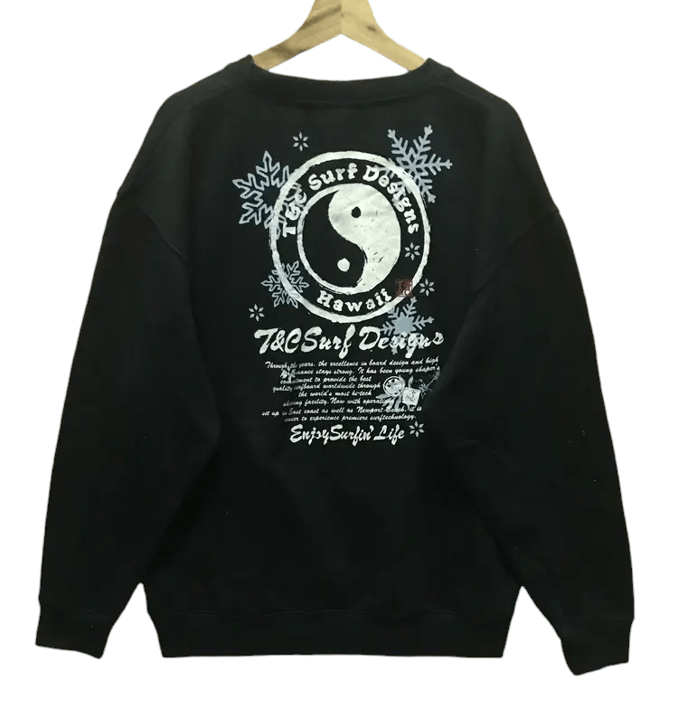 Vintage Vintage T&C Surf Design Hawaiian Surfing Sweatshirts Size US XXL / EU 58 / 5 - 2 Thumbnail