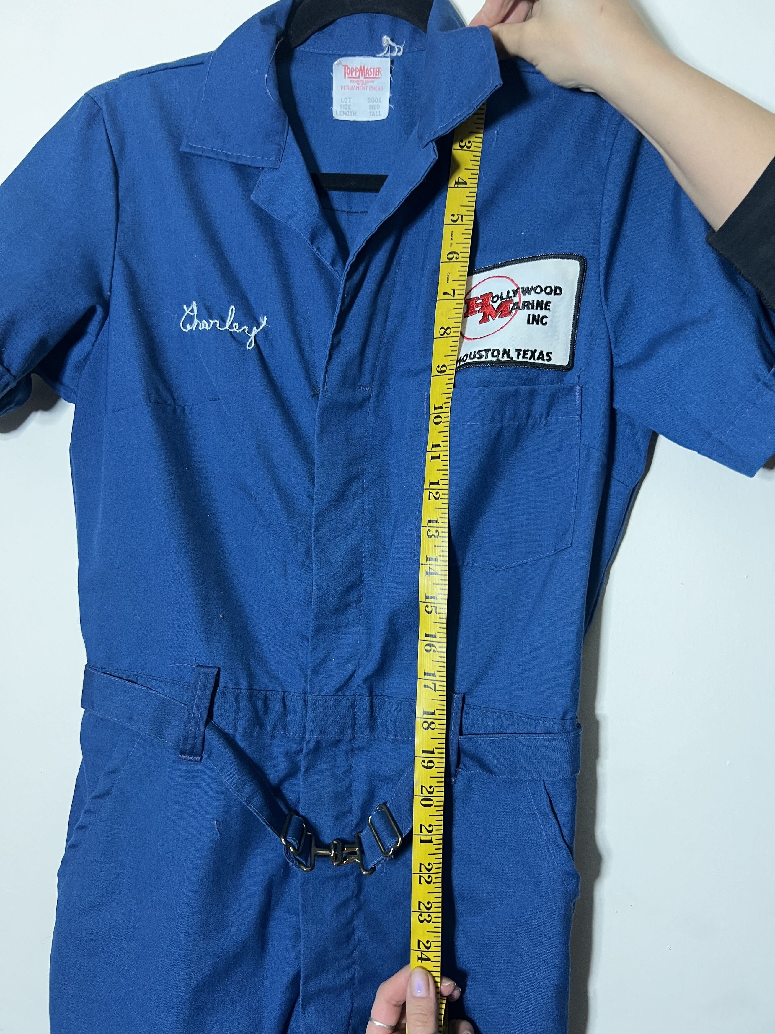 Vintage Vintage 60's Topp Master Jumpsuit - Hollywood Marine Inc. Size 29" - 19 Thumbnail