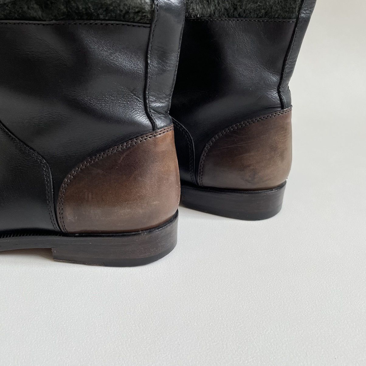 Maison Margiela Burnished Leather ‘Engineer Boots’ Size US 8 / EU 41 - 13 Thumbnail