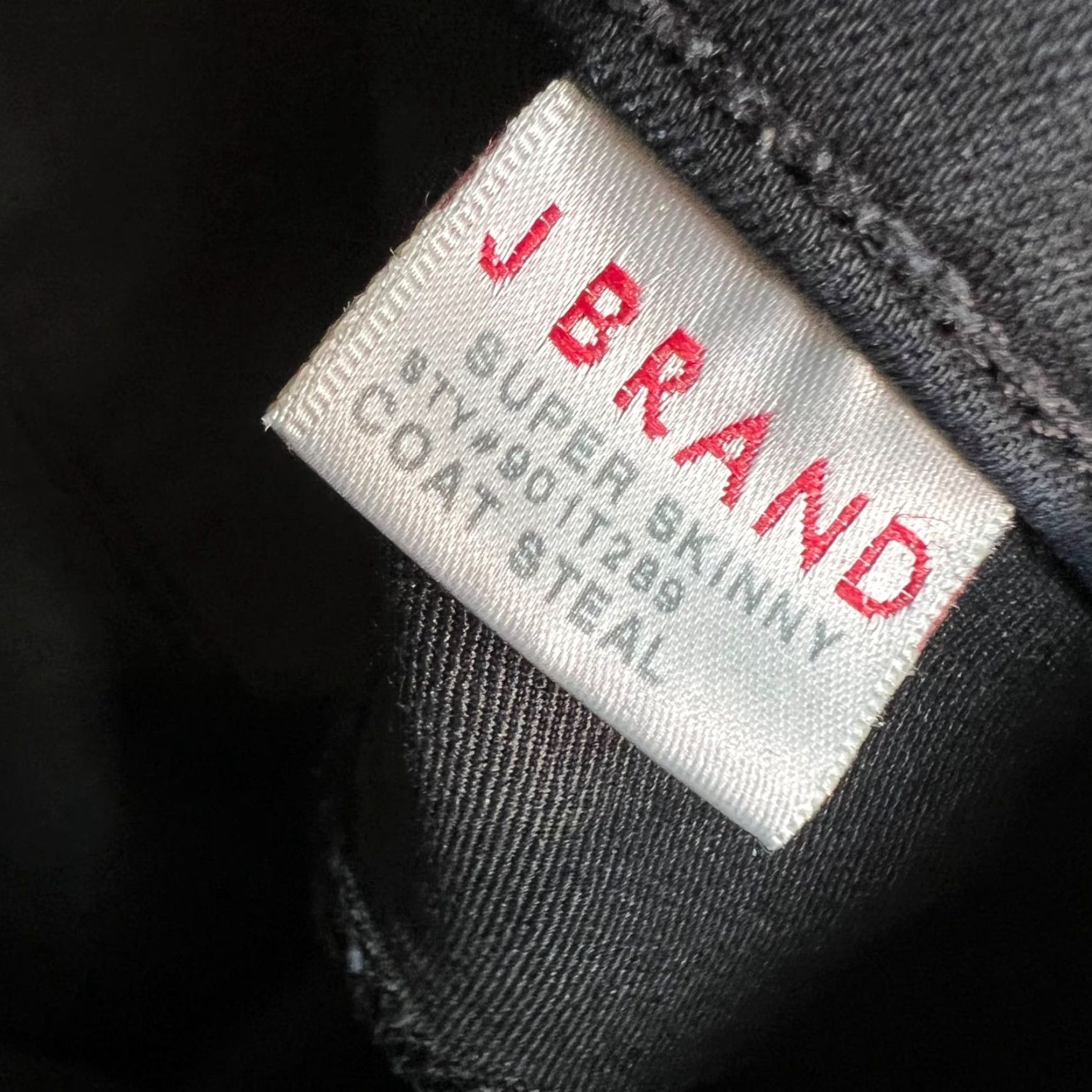 J Brand J Brand Womens Jeans Size 29 Black Stretch Denim Skinny 5-Pocket Slim Mid Rise Adult Womens Size 29" - 3 Thumbnail