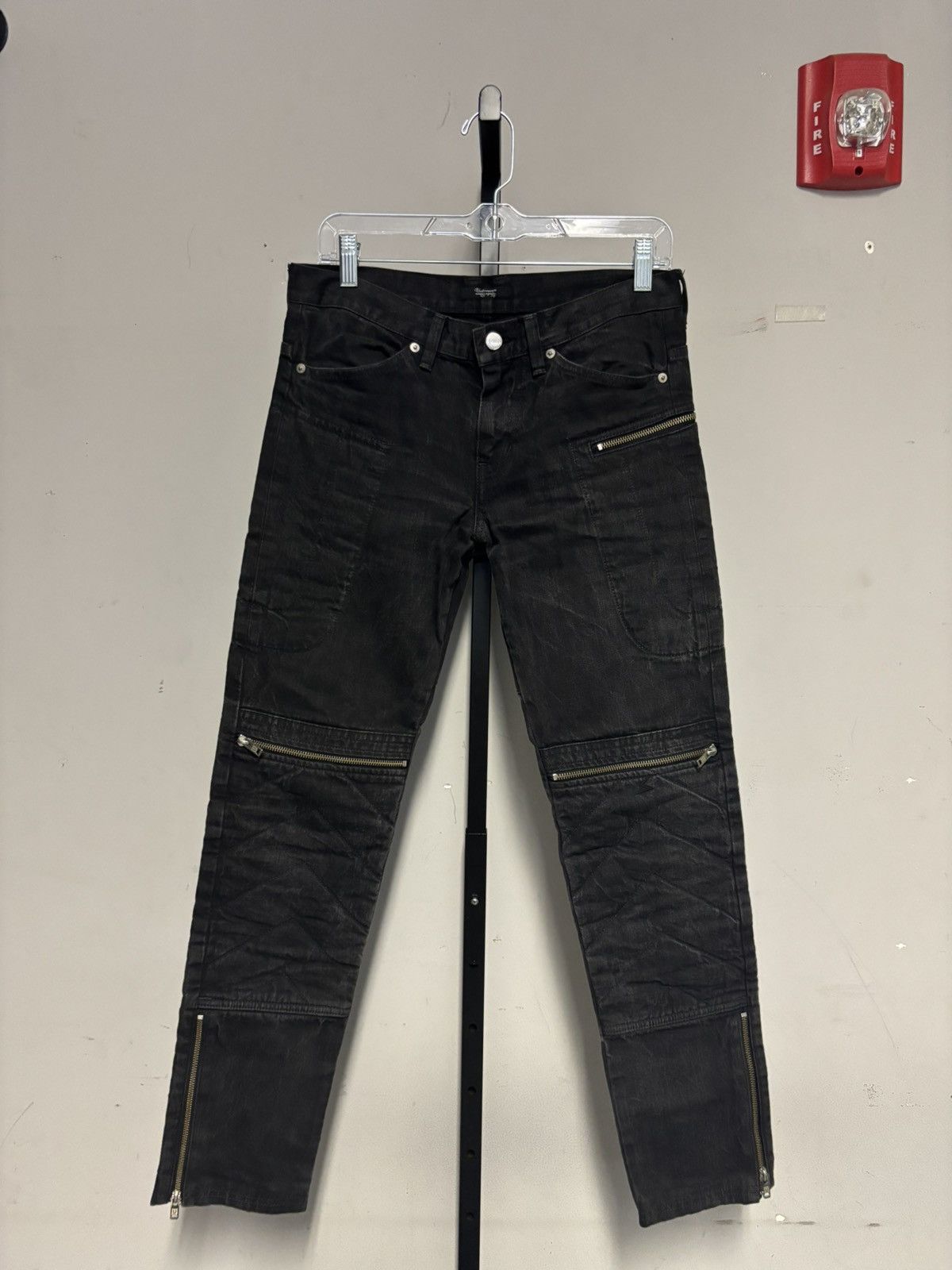 Undercover Undercover AW08 ‘Unrealrealclothes’ Black Moto Pants Size US 32 / EU 48 - 1 Thumbnail