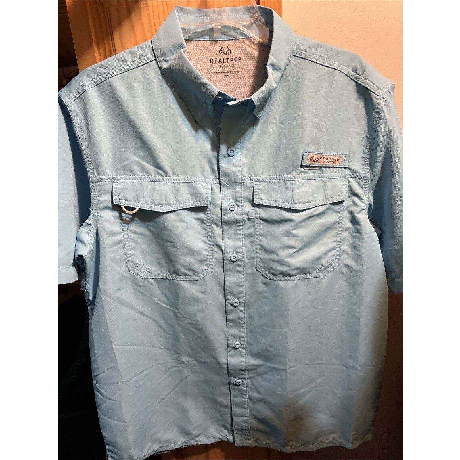 Realtree RealTree Shirt M Blue Vented Fishing Hiking Outdoors Mens SS Size US M / EU 48-50 / 2 - 10 Thumbnail