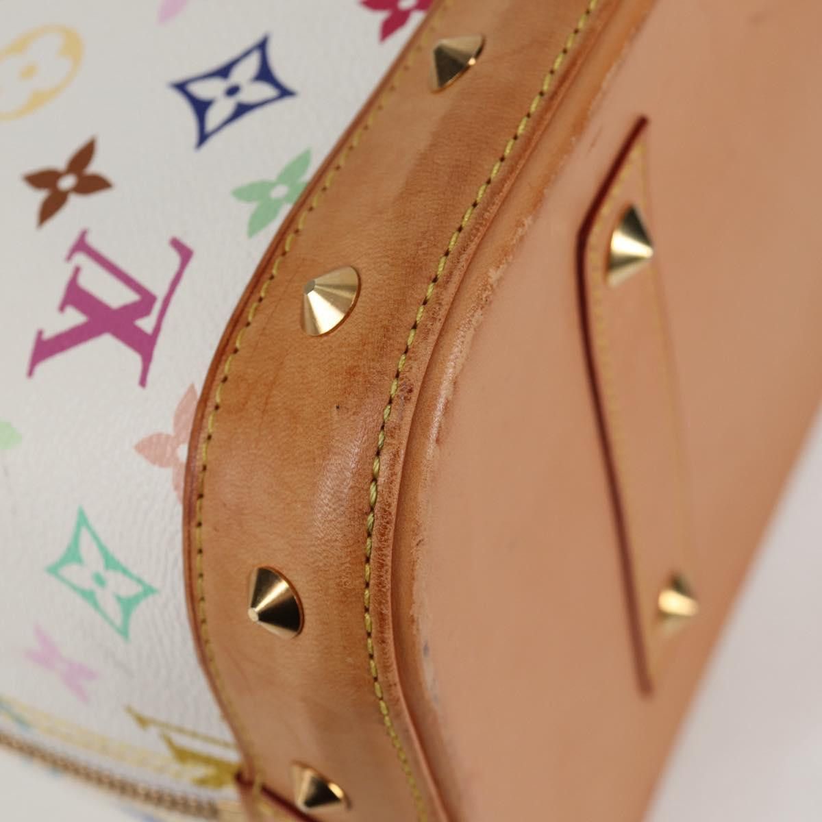 Louis Vuitton LOUIS VUITTON Monogram Multicolor Alma GM Hand Bag White Size ONE SIZE - 17 Thumbnail