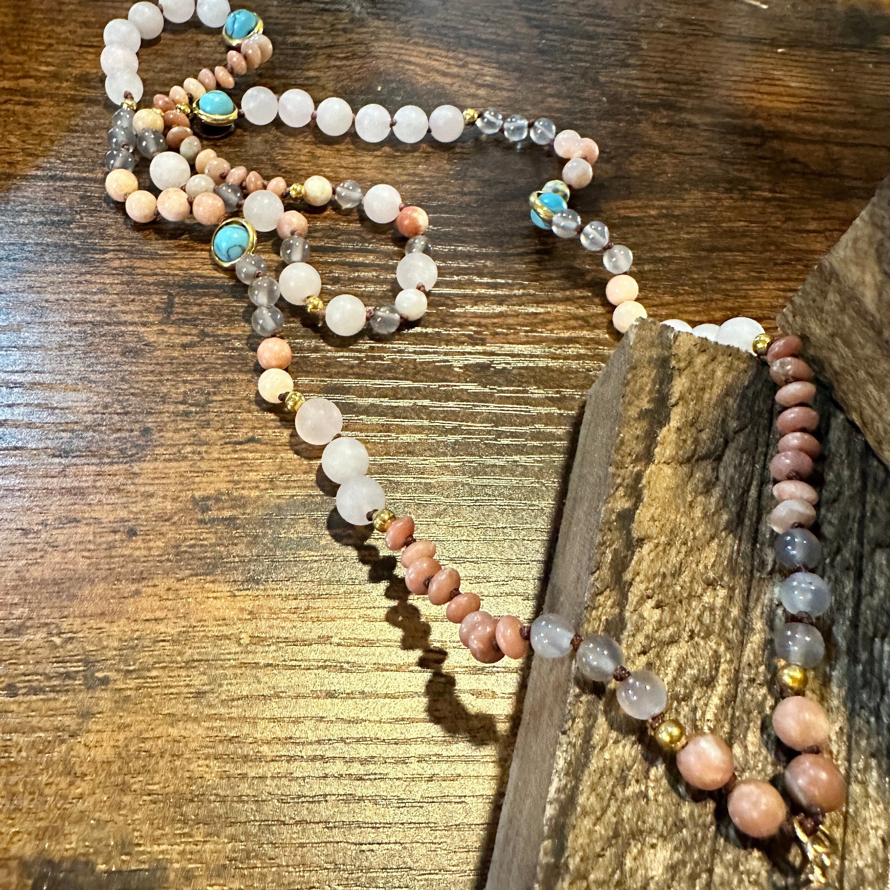 Other Handmade Boho Natural Stone Bead Necklace, Arrow Pendant Nec Size ONE SIZE - 6 Thumbnail
