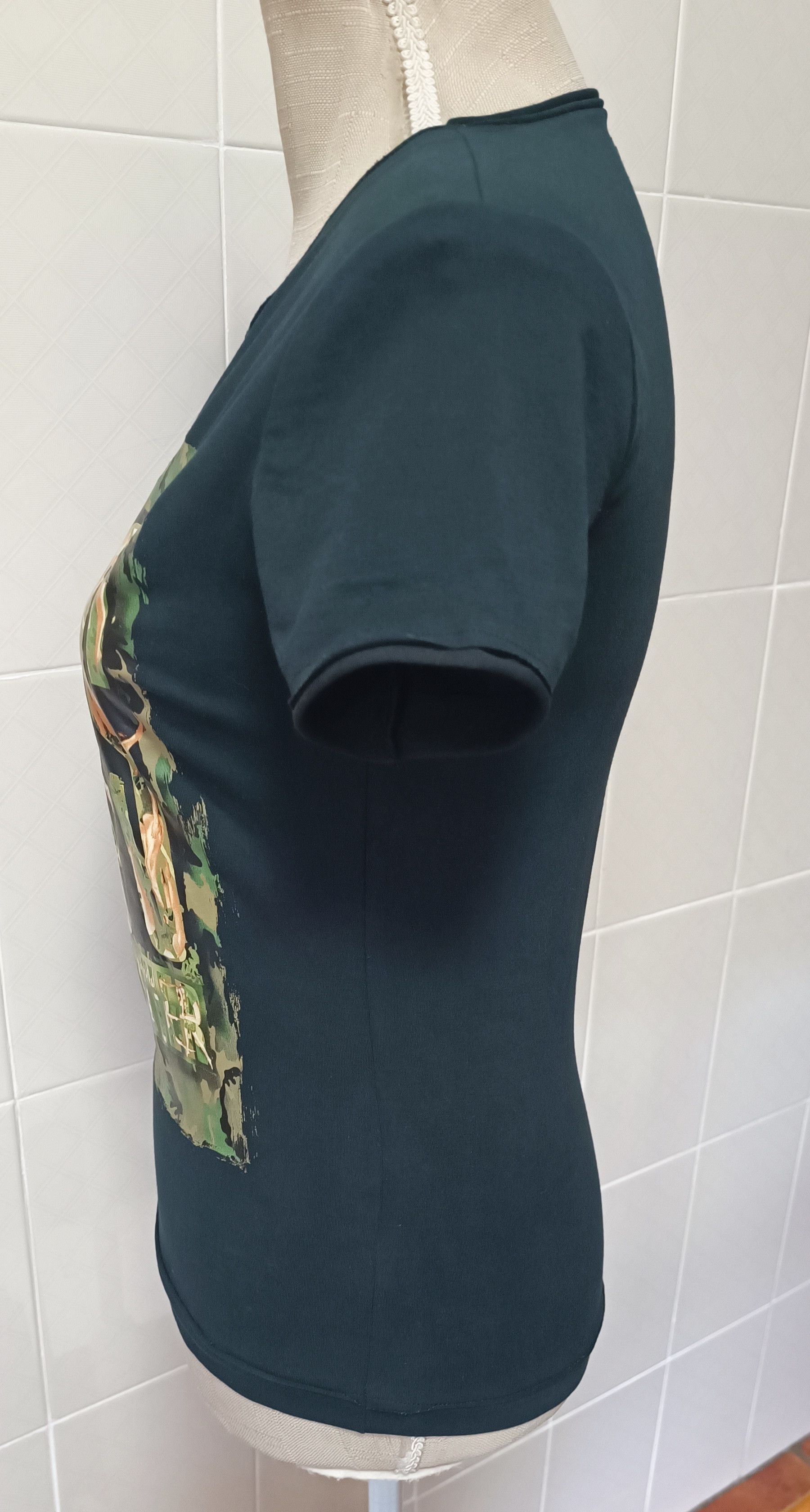 Jean Paul Gaultier Camouflage and lettering black t-shirt Size S / US 4 / IT 40 - 5 Thumbnail