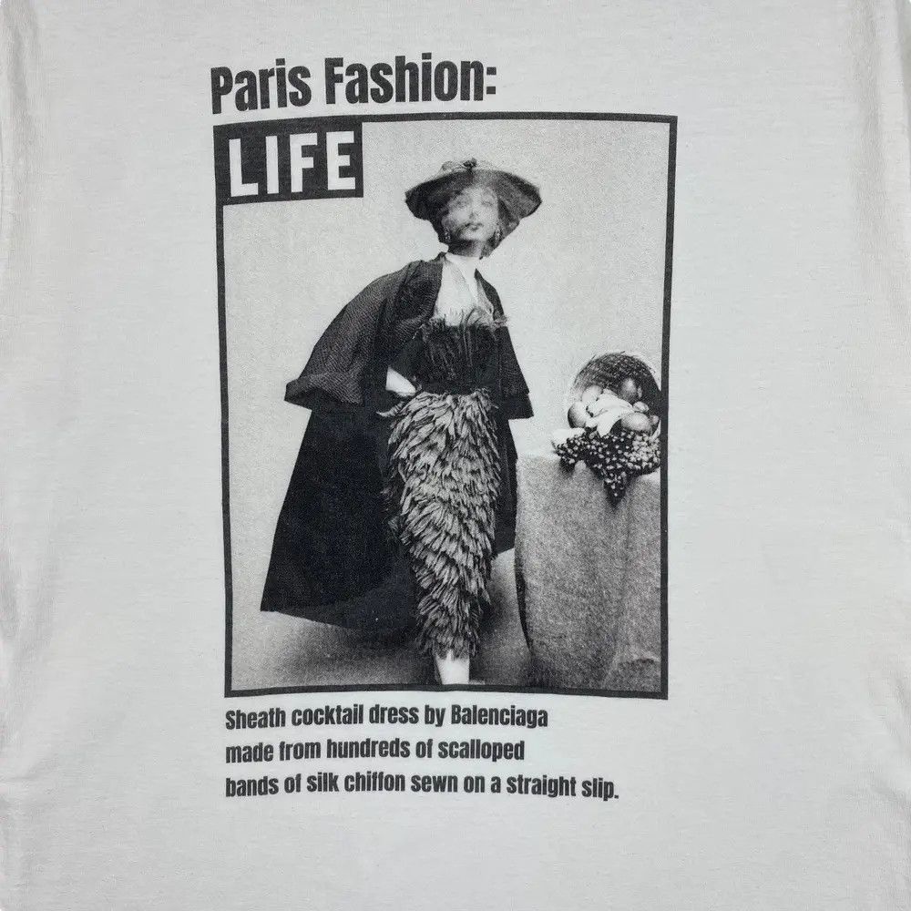 Japanese Brand GOOD ROCK SPEED Life Magazine Paris Fashion Balenciaga Tee Size S / US 4 / IT 40 - 2 Thumbnail