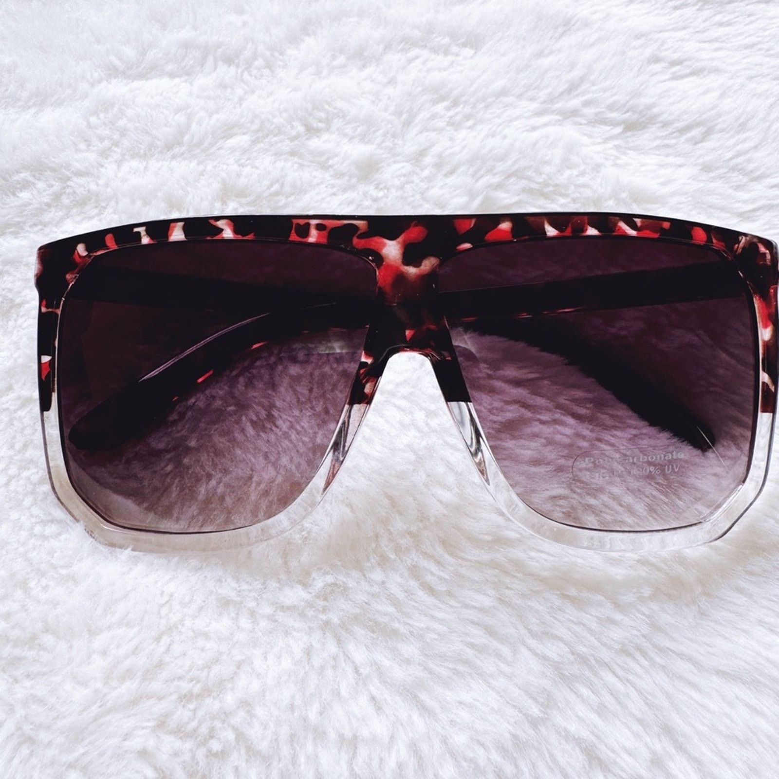 Other Kira Tortoise Brown & Clear Oversized Sunglasses Size ONE SIZE - 1 Thumbnail