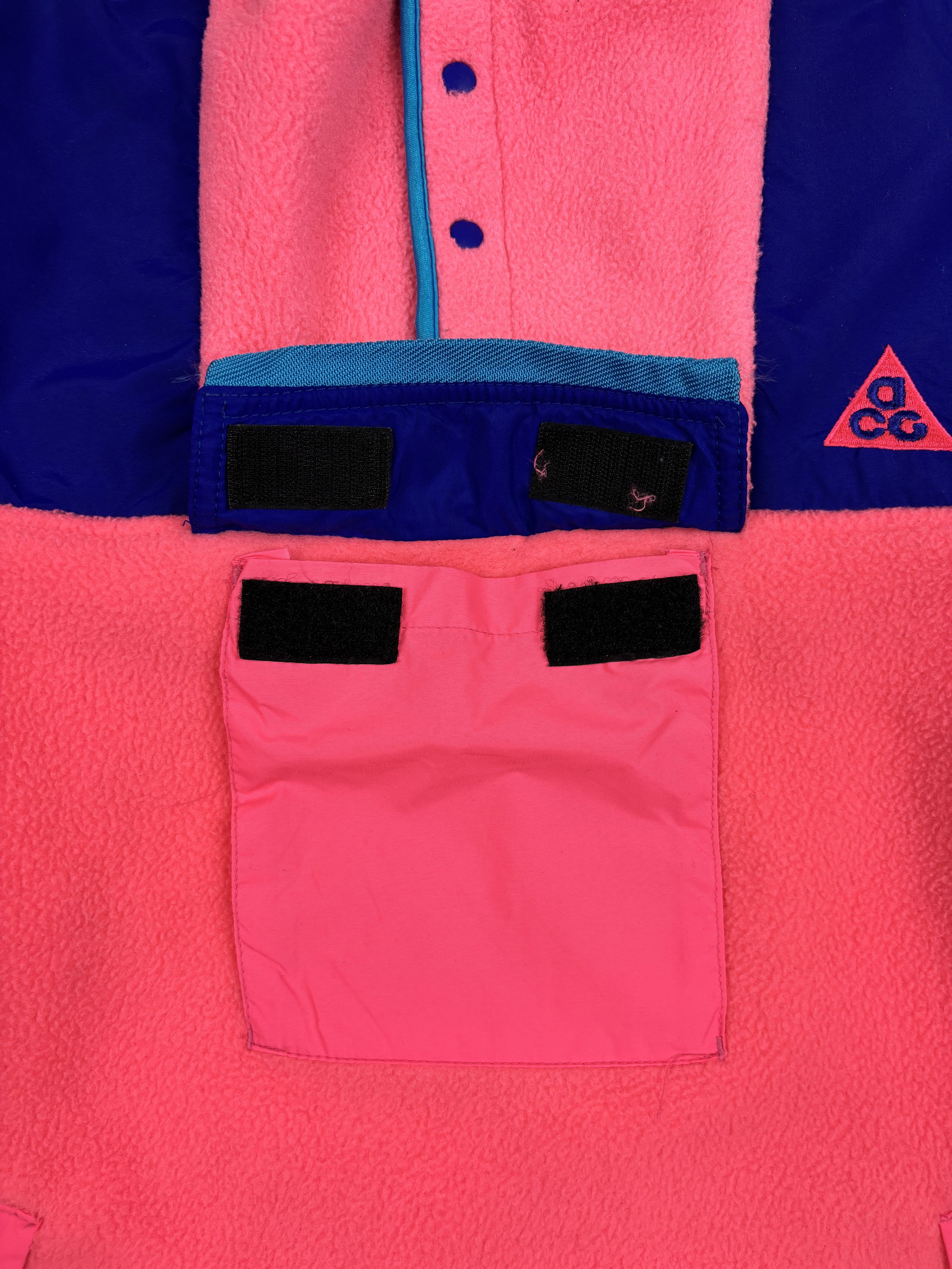 Nike ACG Vintage Womens Nike ACG Fleece Pullover Pink & Purple 90s Size M / US 6-8 / IT 42-44 - 5 Thumbnail