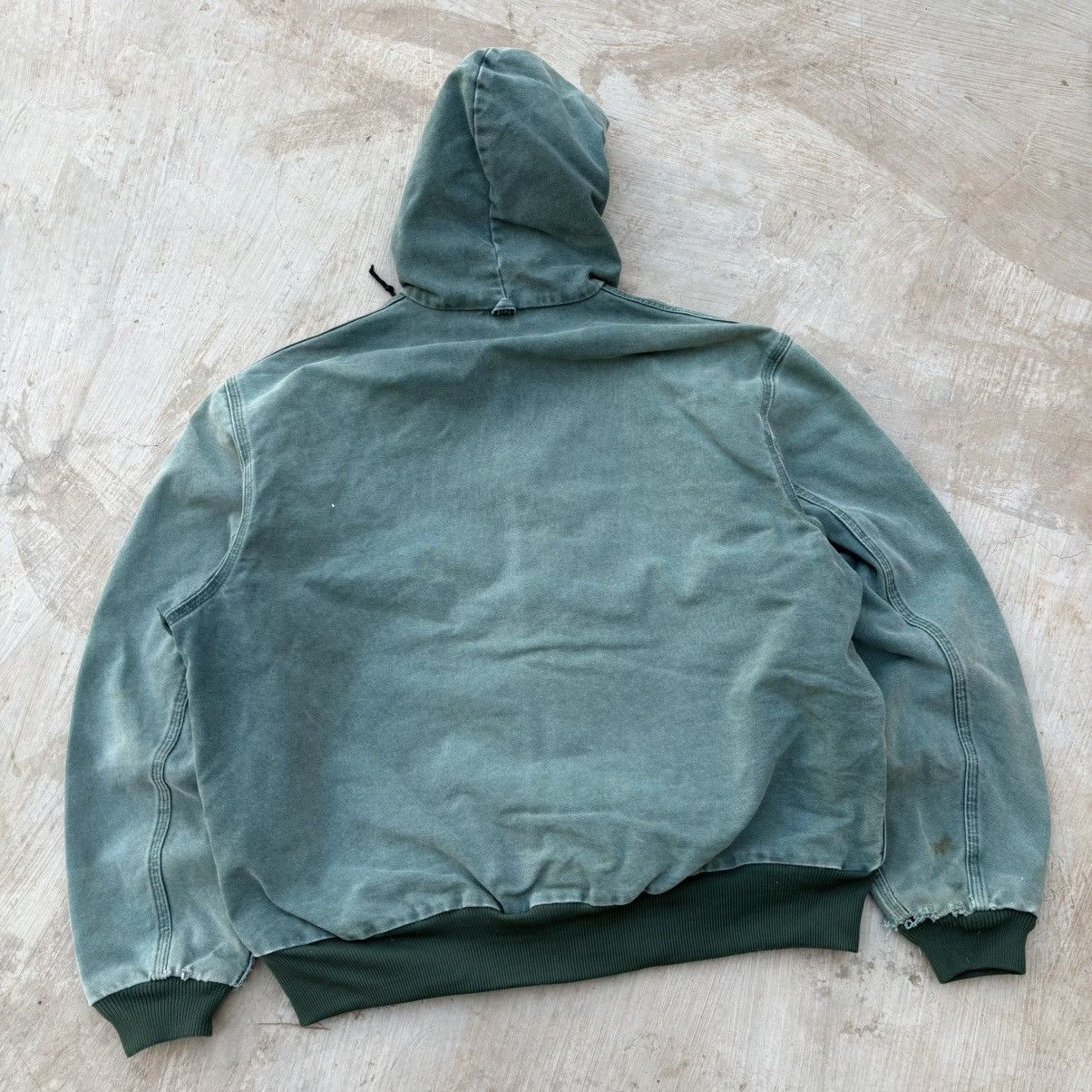 Carhartt Vintage 90s Sunfaded Carhartt Active Hooded Jacket Size US L / EU 52-54 / 3 - 6 Thumbnail