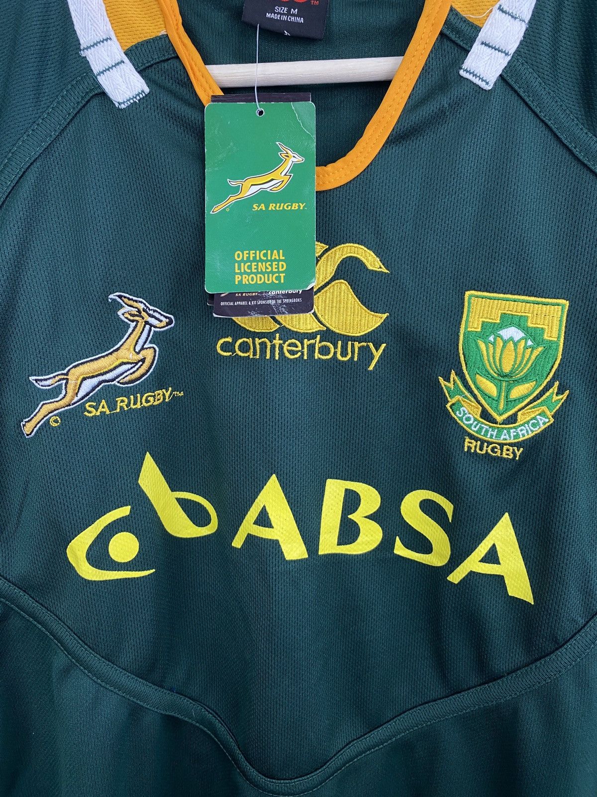 Canterbury of New Zealand 🇿🇦 Vintage Canterbury Sa Rugby South Africa Jersey Football Size US M / EU 48-50 / 2 - 4 Thumbnail