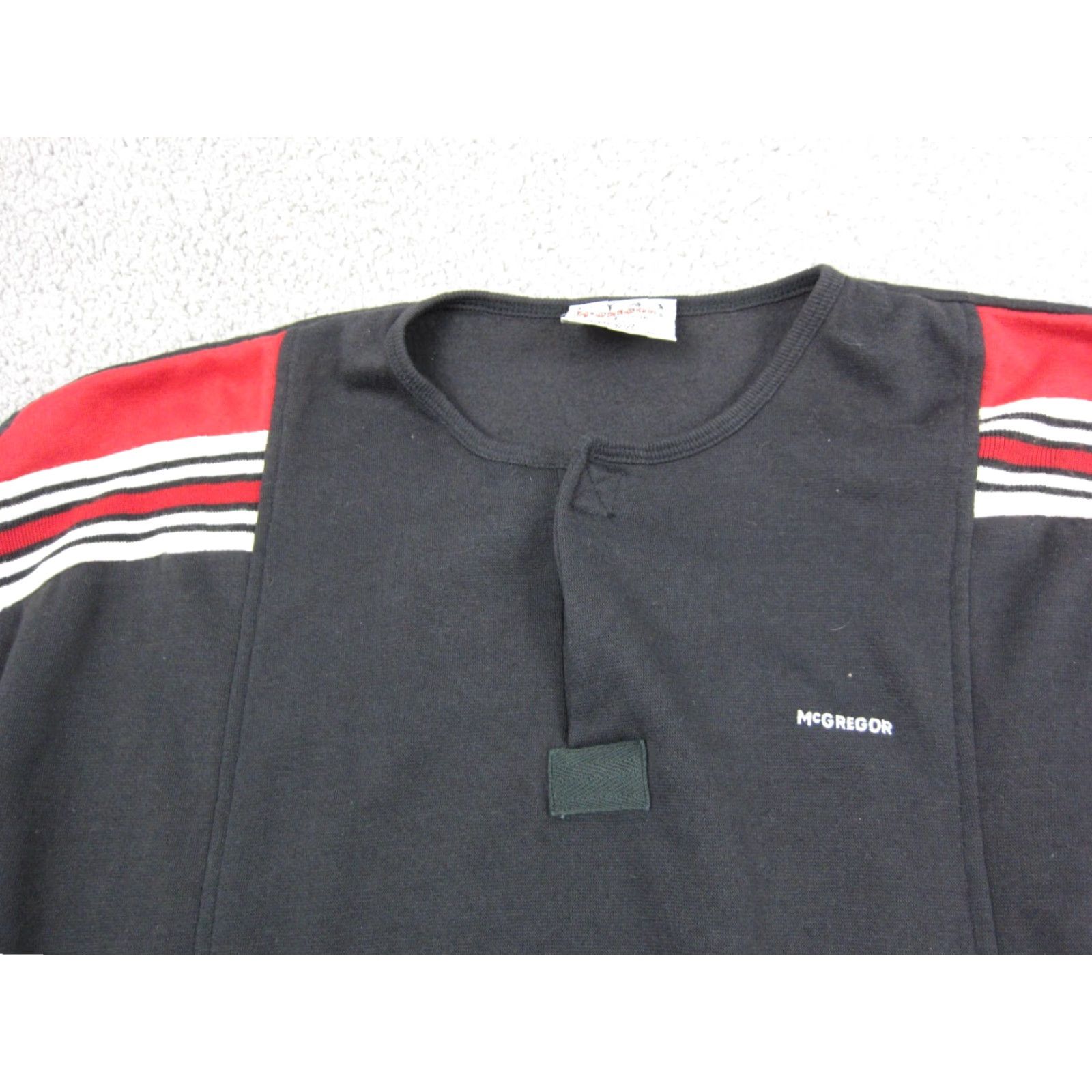 McGregor VINTAGE McGregor Sweatshirt Womens S Black Pullover Crew Neck 80s 90s Activewear Size S / US 4 / IT 40 - 3 Thumbnail