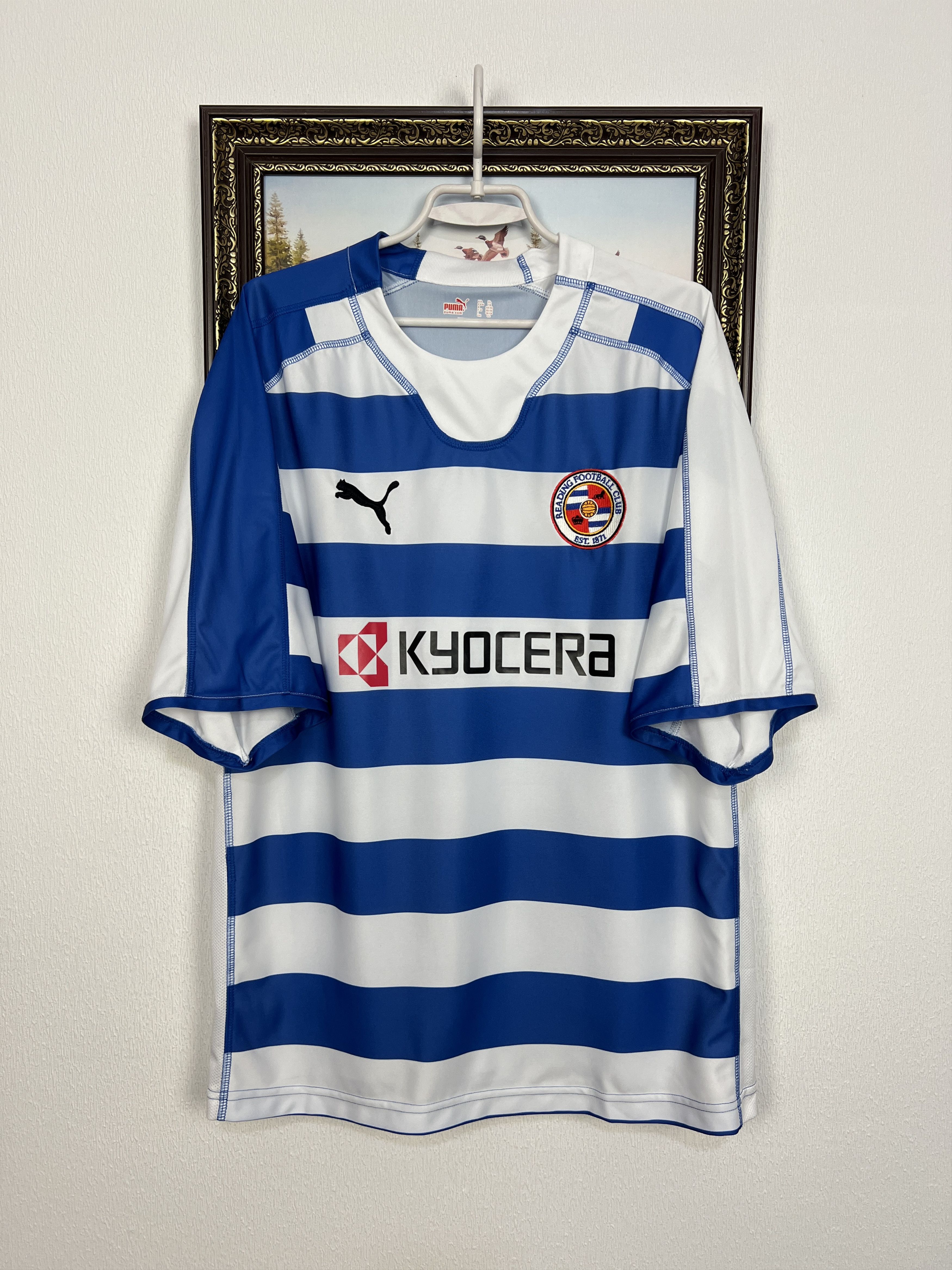 Puma Reading Home football shirt 2006 Soccer Jersey Trikot Rare Size US XL / EU 56 / 4 - 1 Thumbnail
