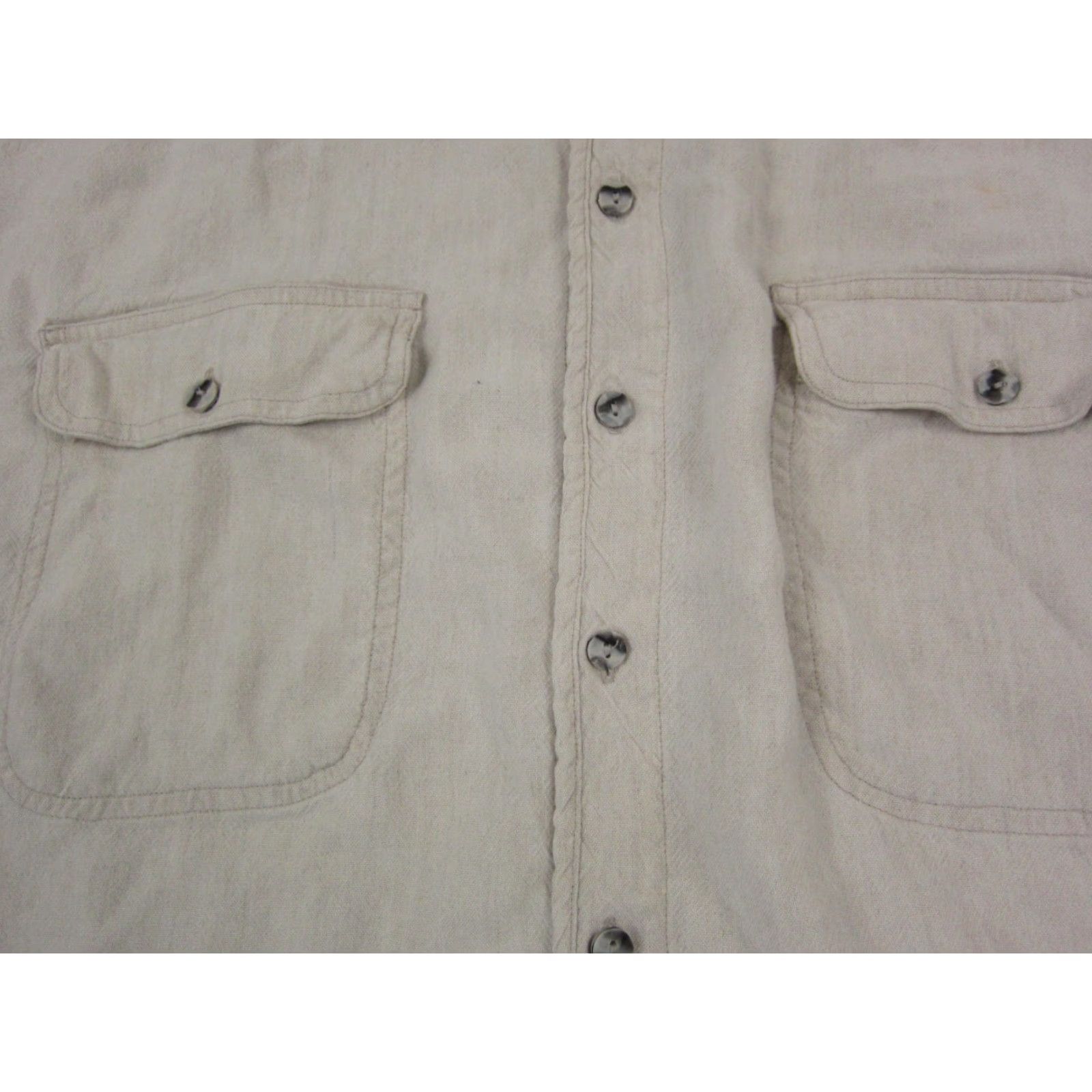 The Territory Ahead VINTAGE Territory Ahead Shirt Mens XL Beige Linen Cotton Button-Up Long Sleeve Collared 90s Western Casual All Seasons Size US XL / EU 56 / 4 - 7 Thumbnail
